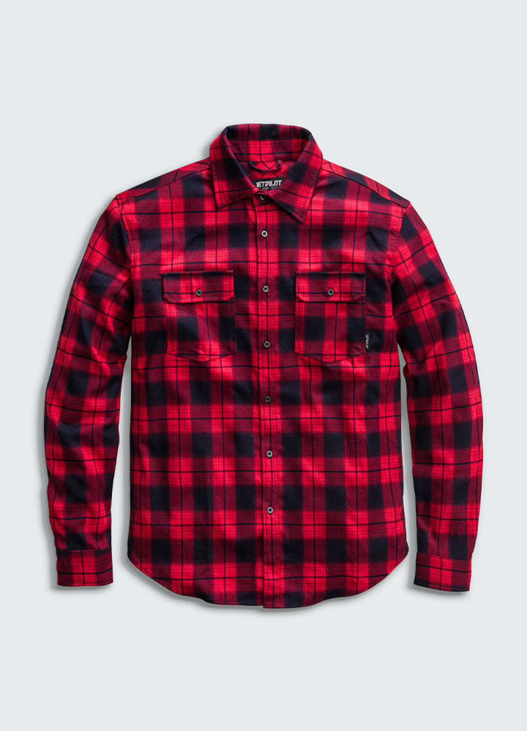 Jetpilot Mens Flannel Shirt - Red