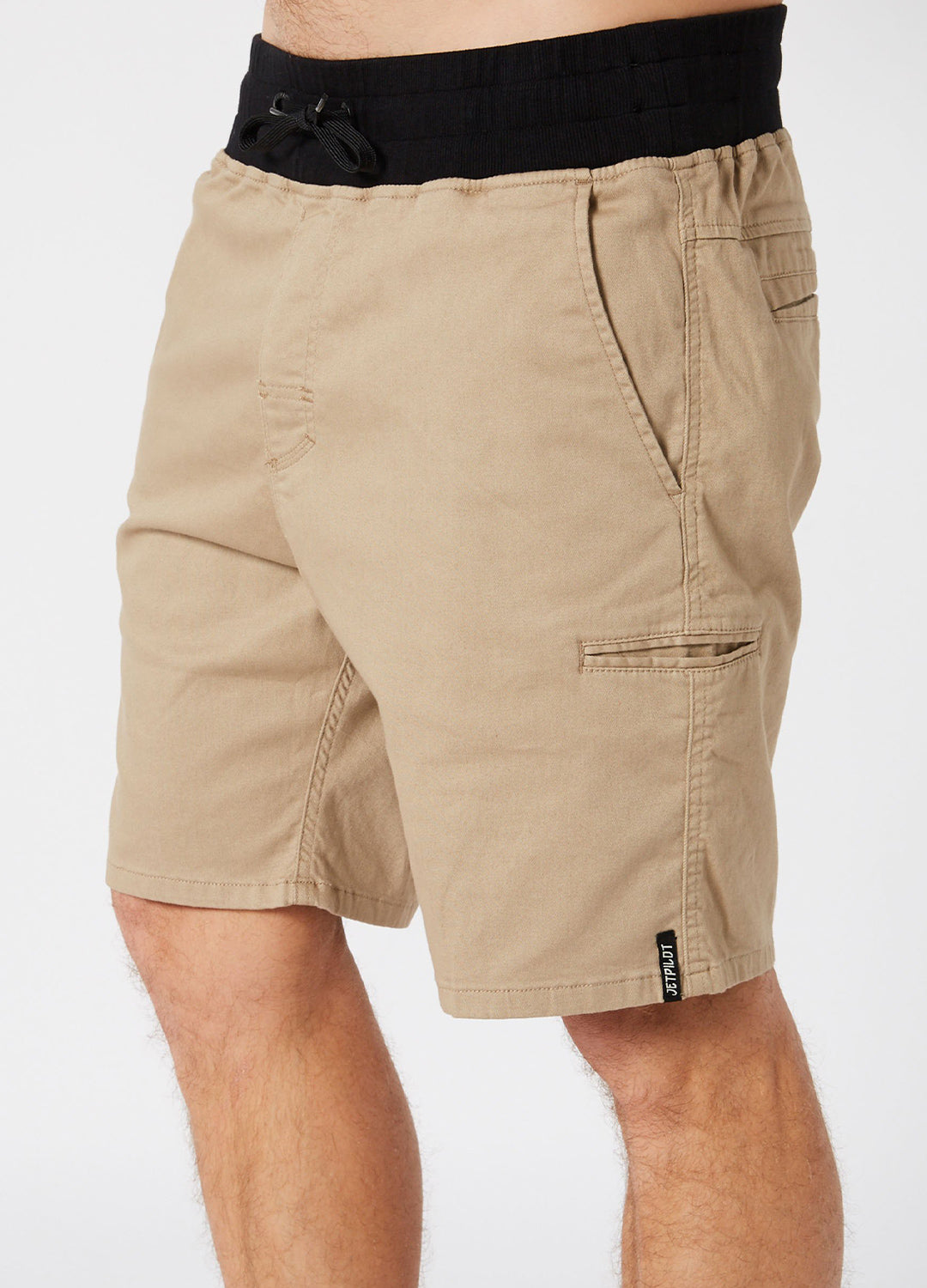 Jetpilot Stretched Out Mens Walkshort - Khaki - photo 3 — image 2