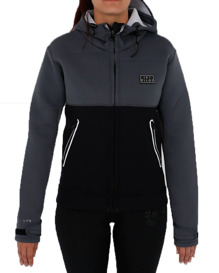 Jetpilot 2mm Ladies Flight Tour Coat - Black/White