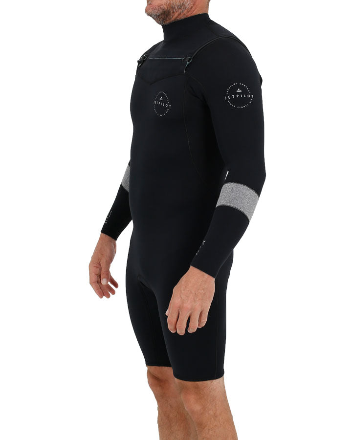 Jetpilot Mens X1 2X2 Cz L/S Springsuit - Grey Heather