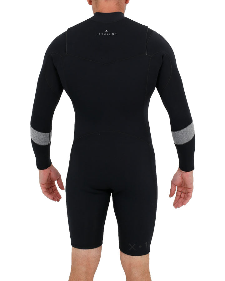 Jetpilot Mens X1 2X2 Cz L/S Springsuit - Grey Heather
