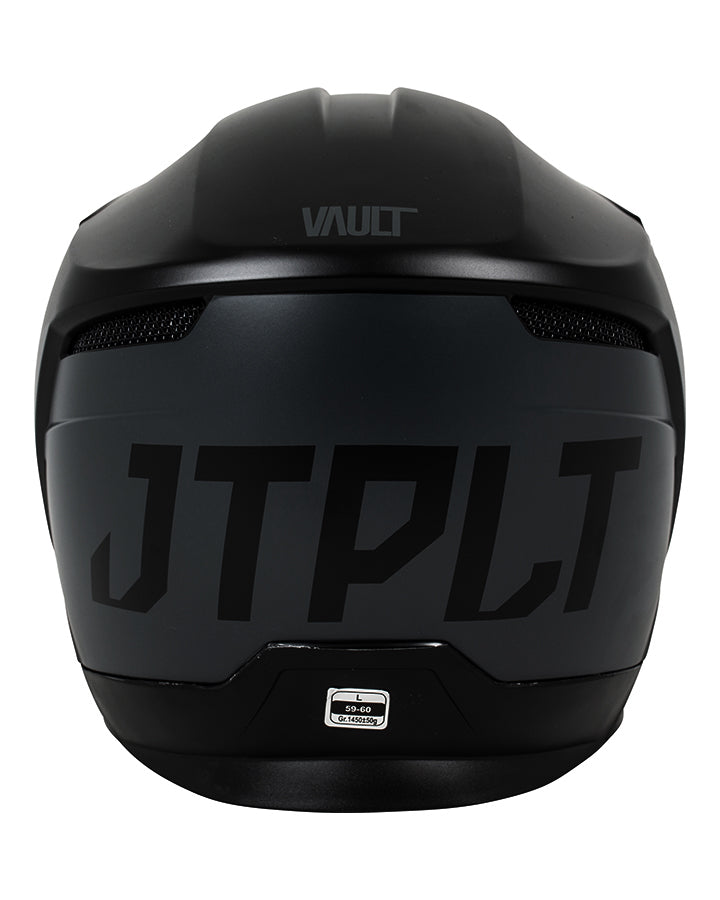 JETPILOT VAULT RACE HELMET BLACK BACK