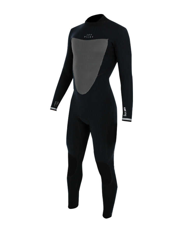 Jetpilot Flight Youth 3/2Mm L/S Fullsuit - Black/Black — view 02 (3)