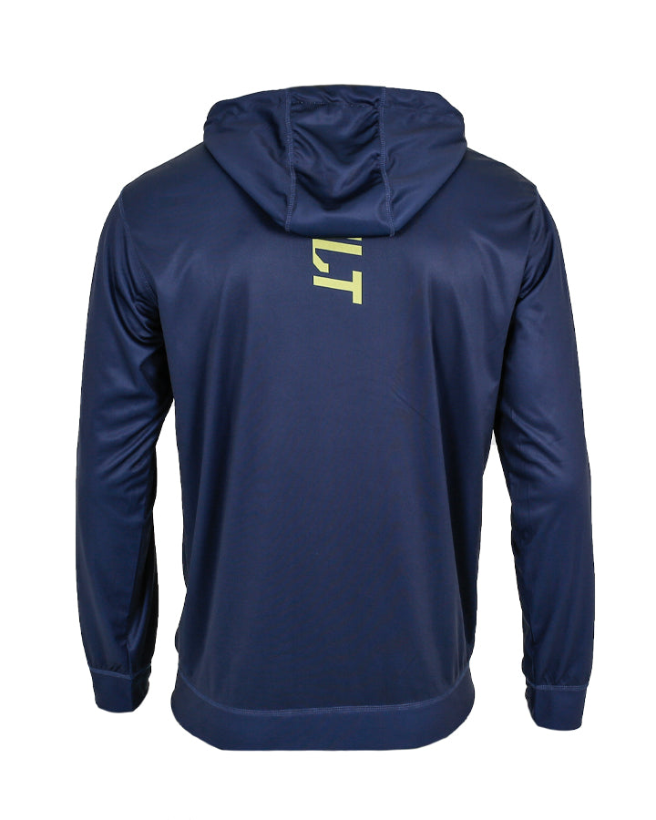 Jetpilot Rx Mens L/S Front Zip Hooded Rashie - Navy