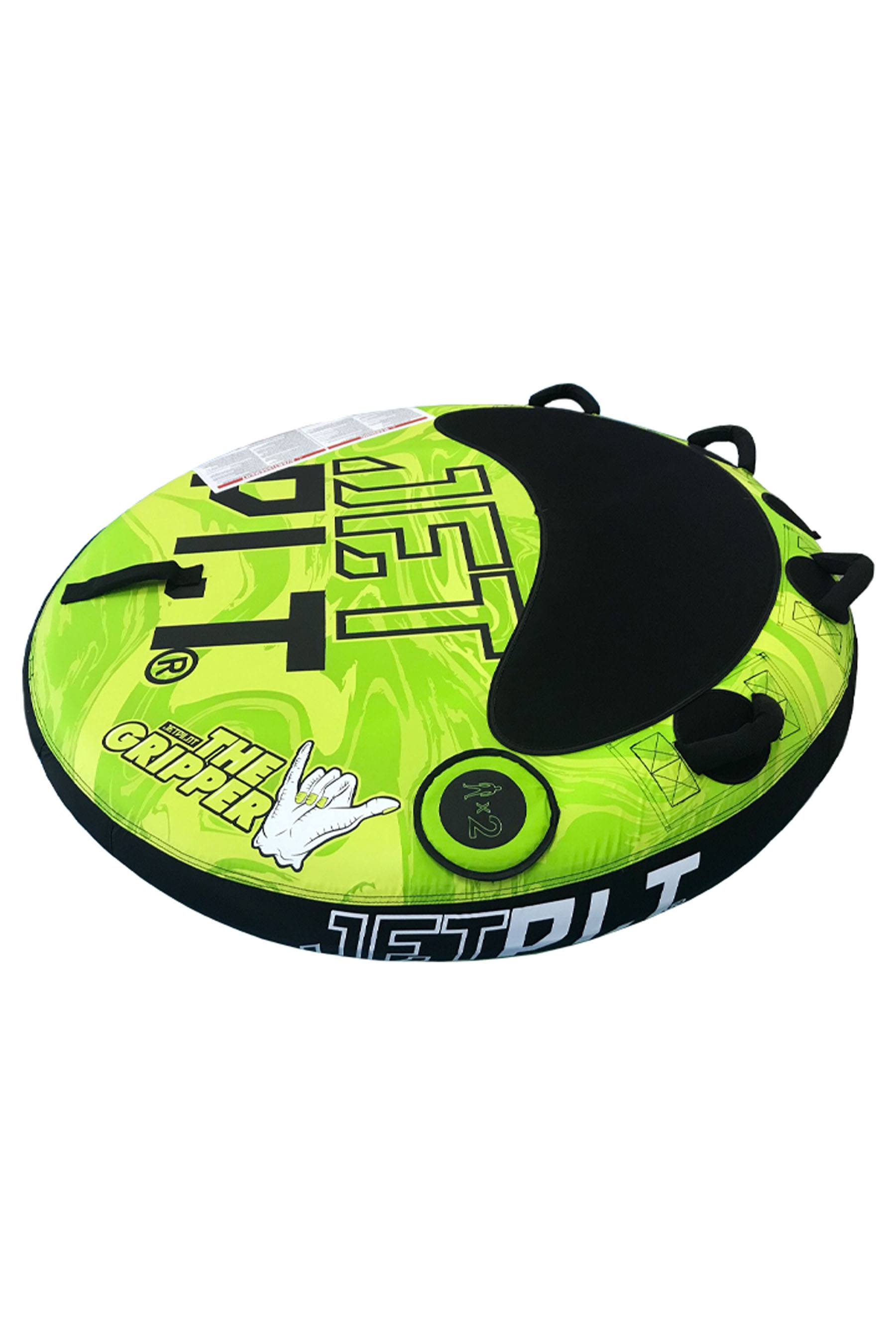 Jetpilot Gripper 2 Round Towable - Green/Yellow