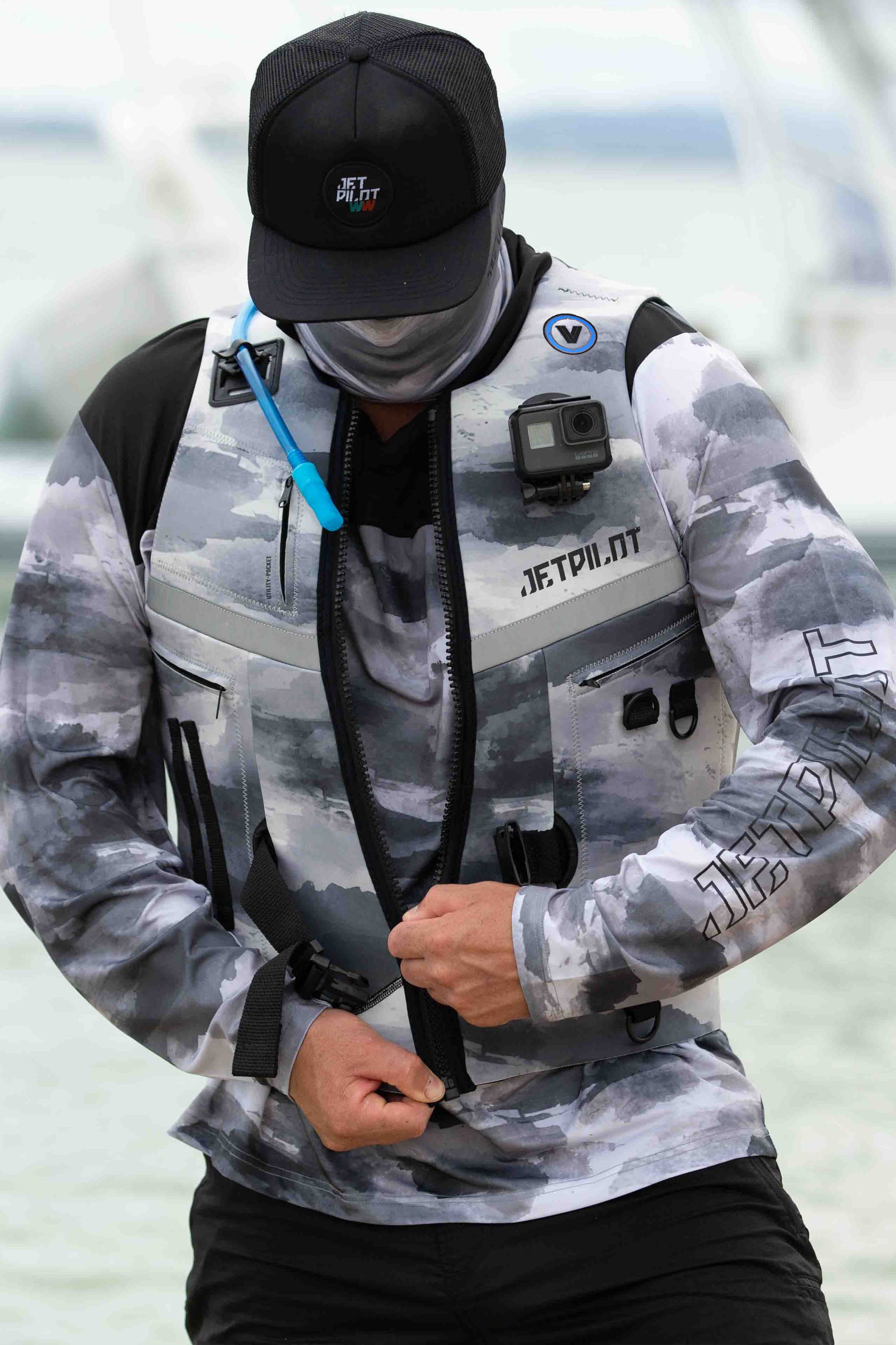 Jetpilot Venture Mens Neo Life Jacket - Grey/Camo