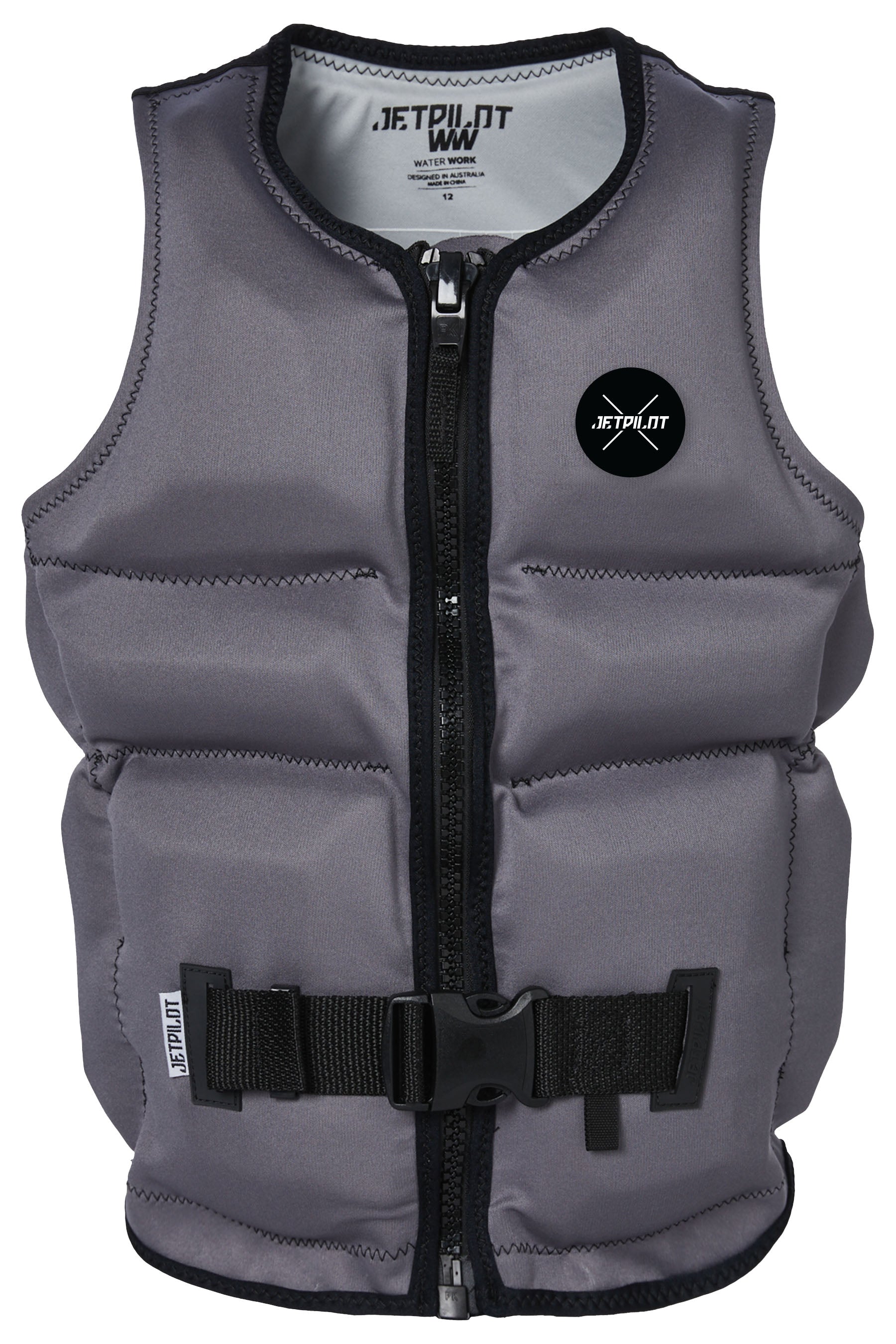 Jetpilot X1 Boys Youth Life Jacket - Charcoal