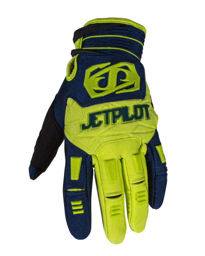 Jetpilot Matrix Race Gloves - Blue/Lime