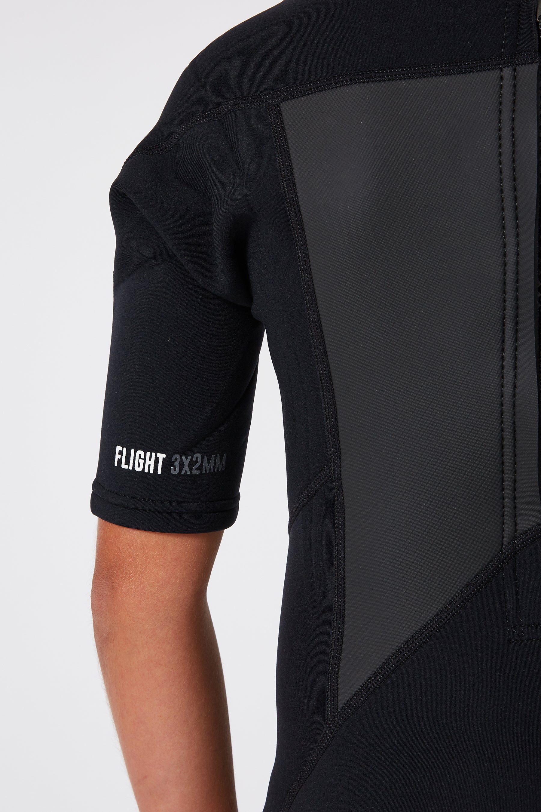 Jetpilot Flight Youth 2/2Mm Short Sleeve Springsuit - Black/Black