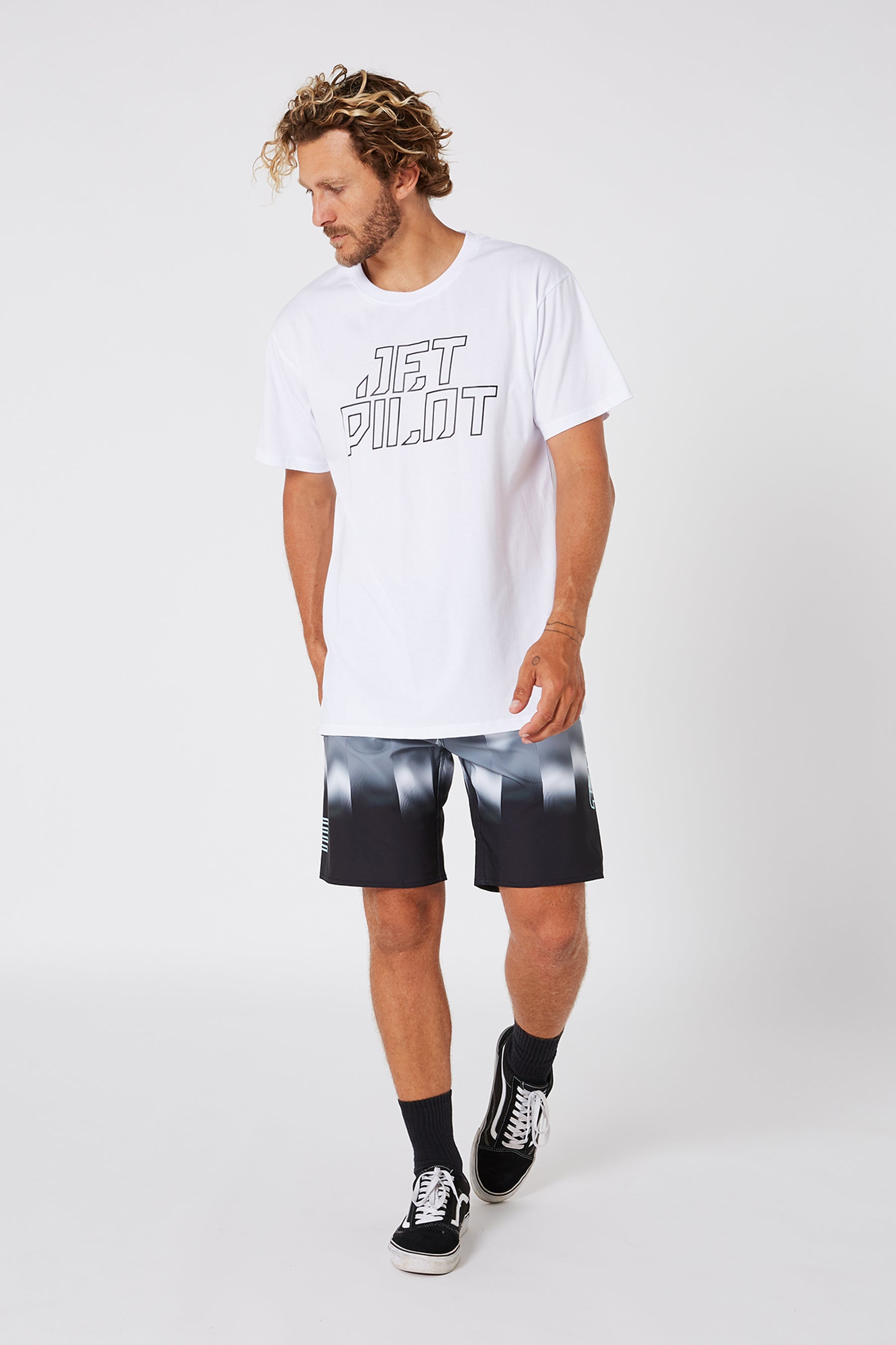 Jetpilot Corp Unisex S/S Tee - White
