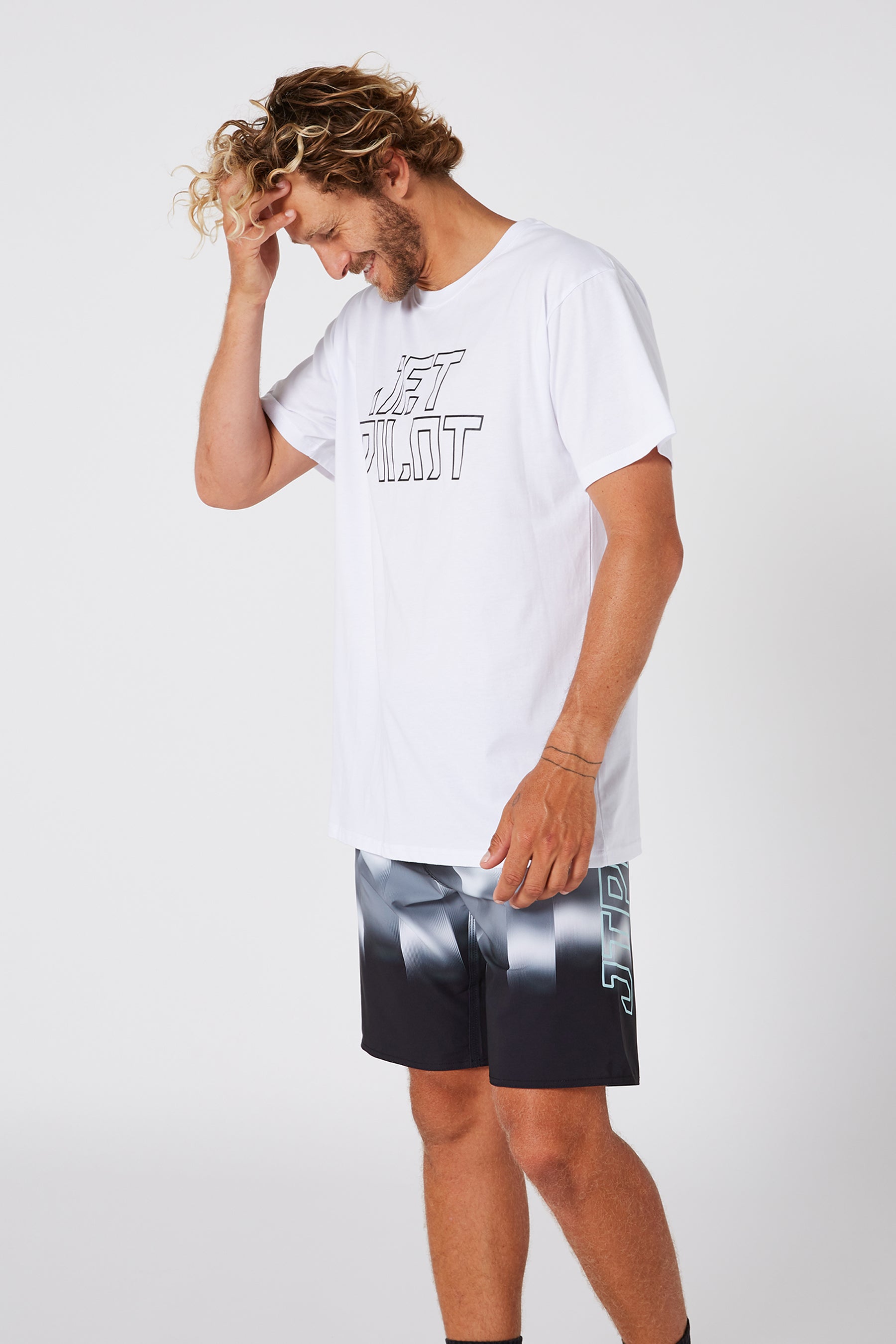 Jetpilot Corp Unisex S/S Tee - White