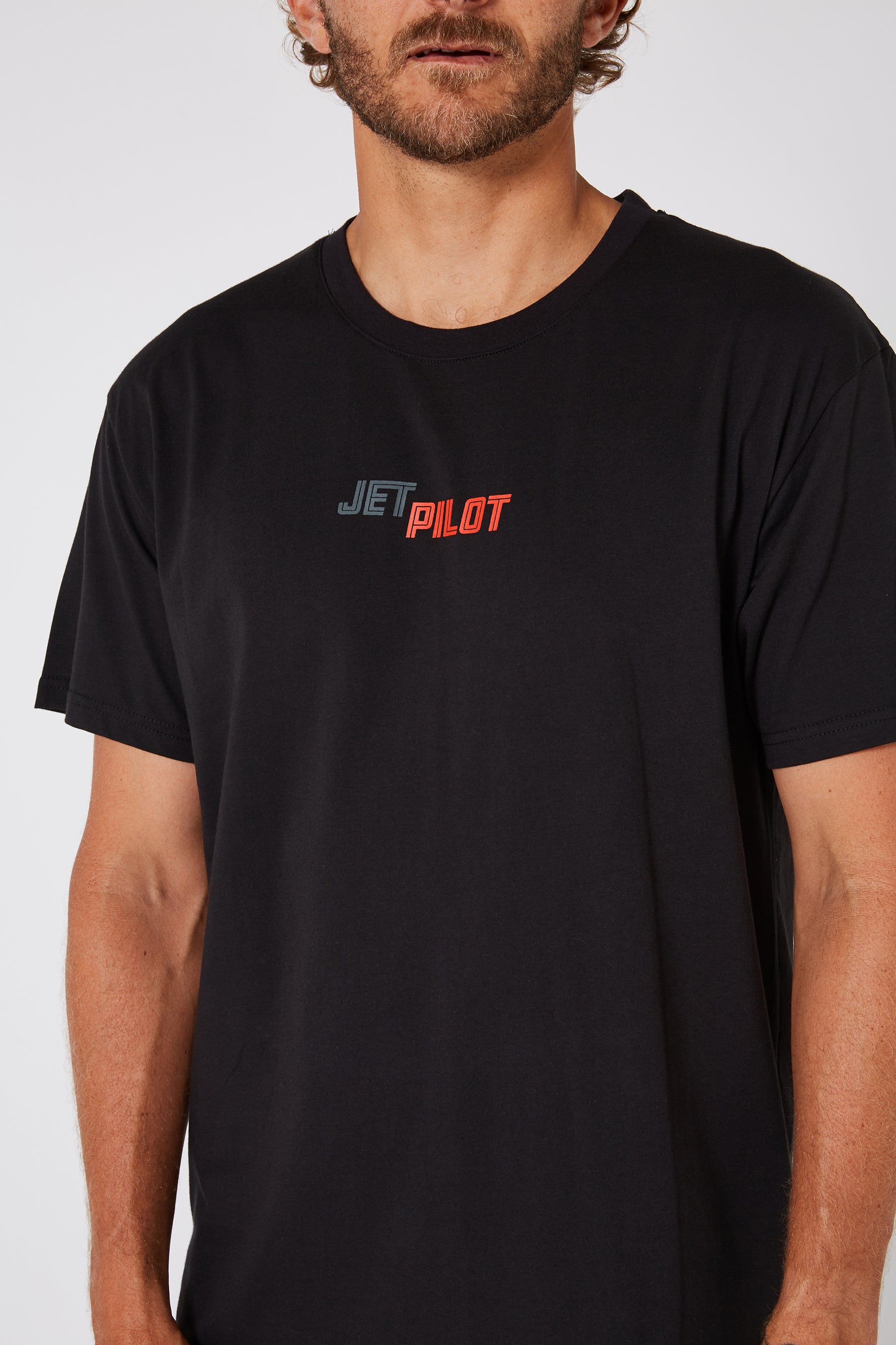 Jetpilot Spliced Unisex Mens S/S Tee - Black