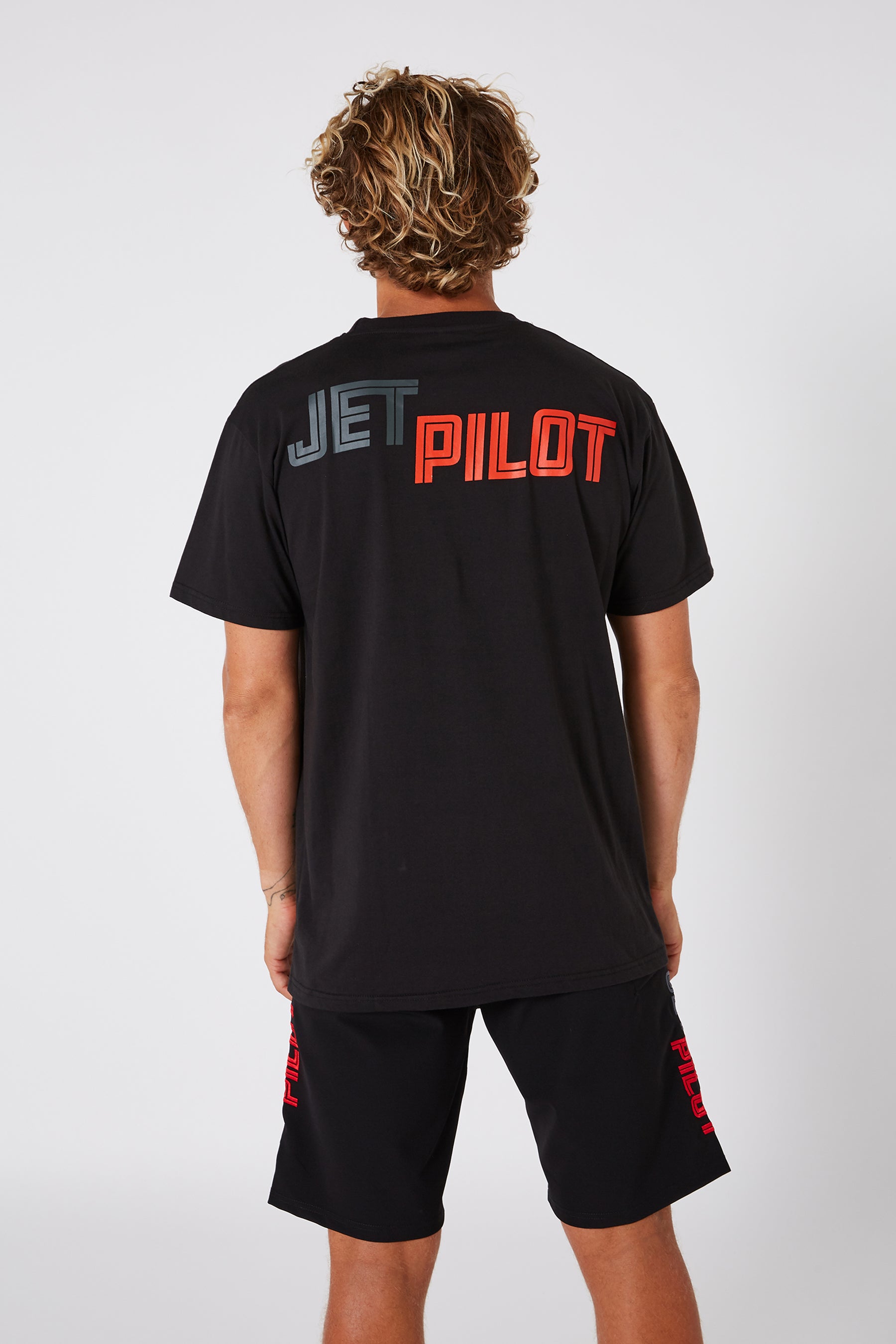 Jetpilot Spliced Unisex Mens S/S Tee - Black