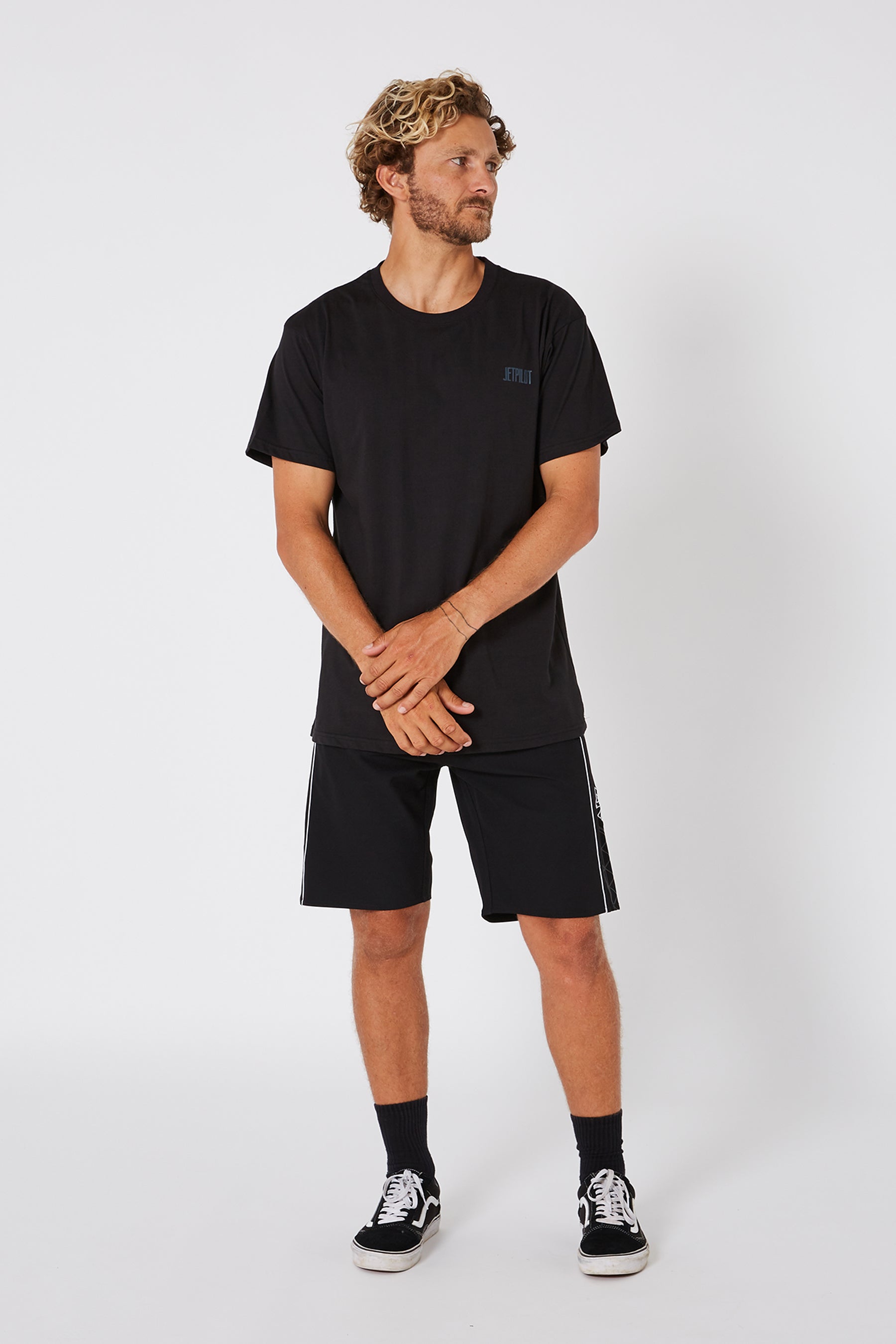 Jetpilot Flipped Unisex S/S Tee - Black