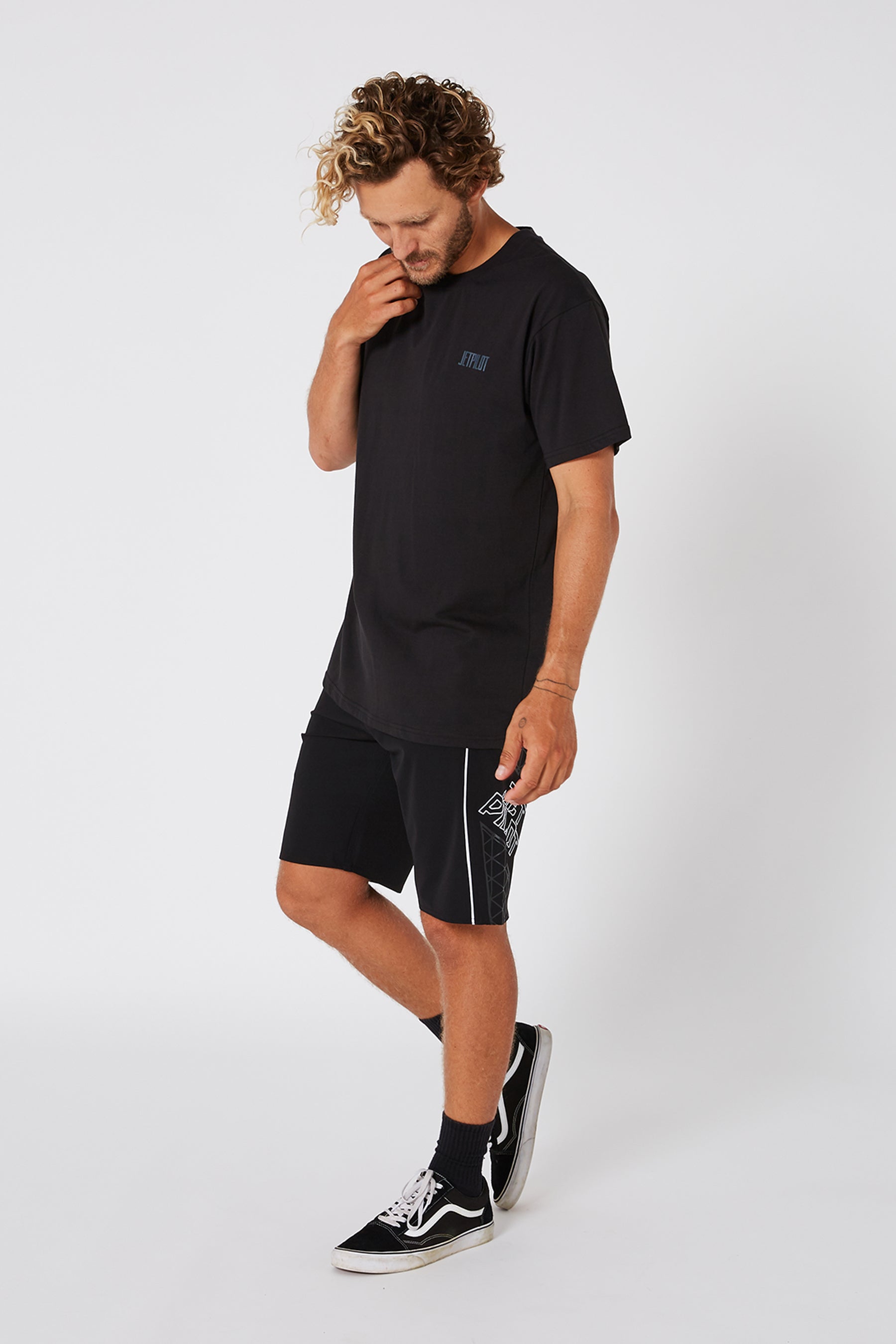Jetpilot Flipped Unisex S/S Tee - Black