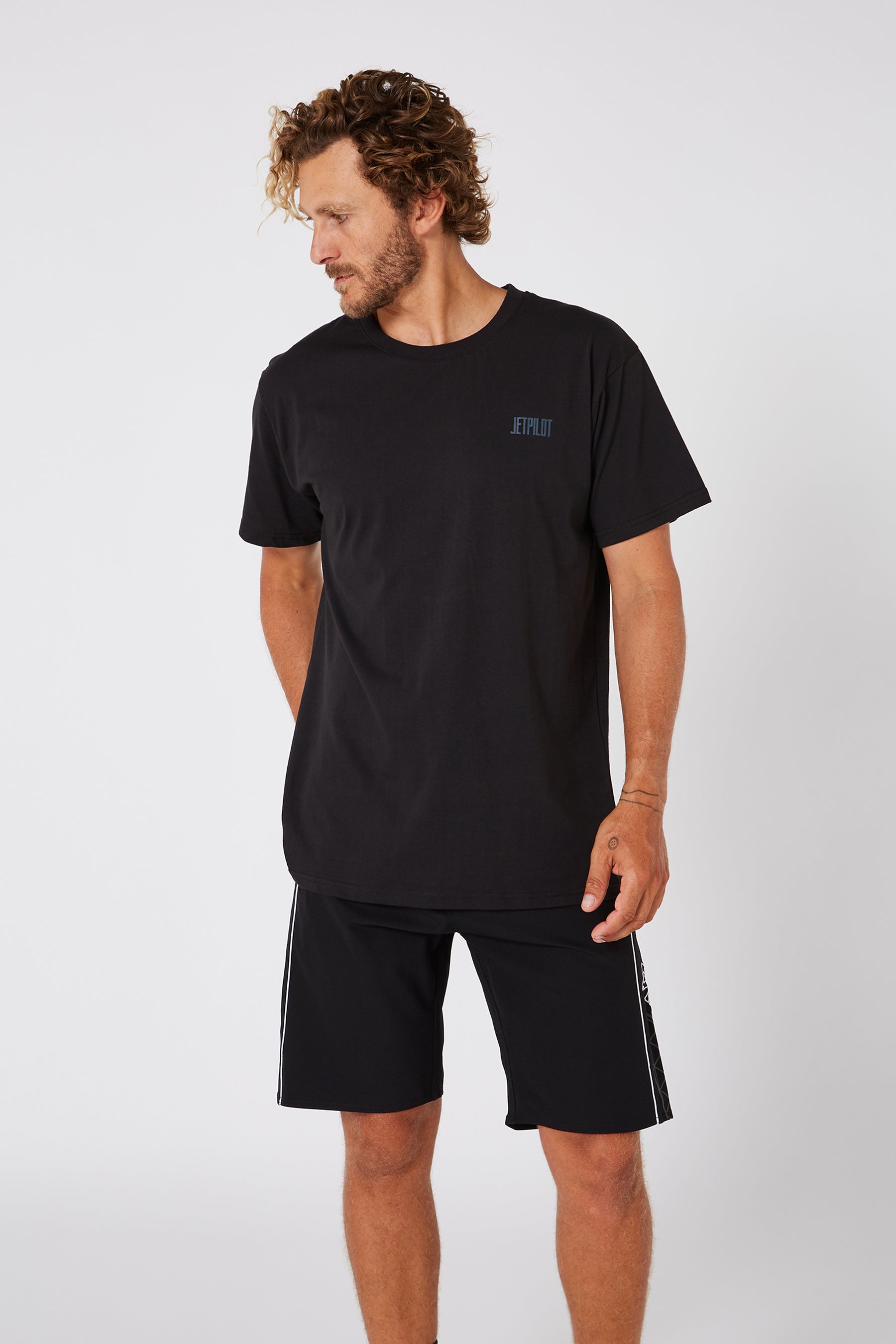 Jetpilot Flipped Unisex S/S Tee - Black