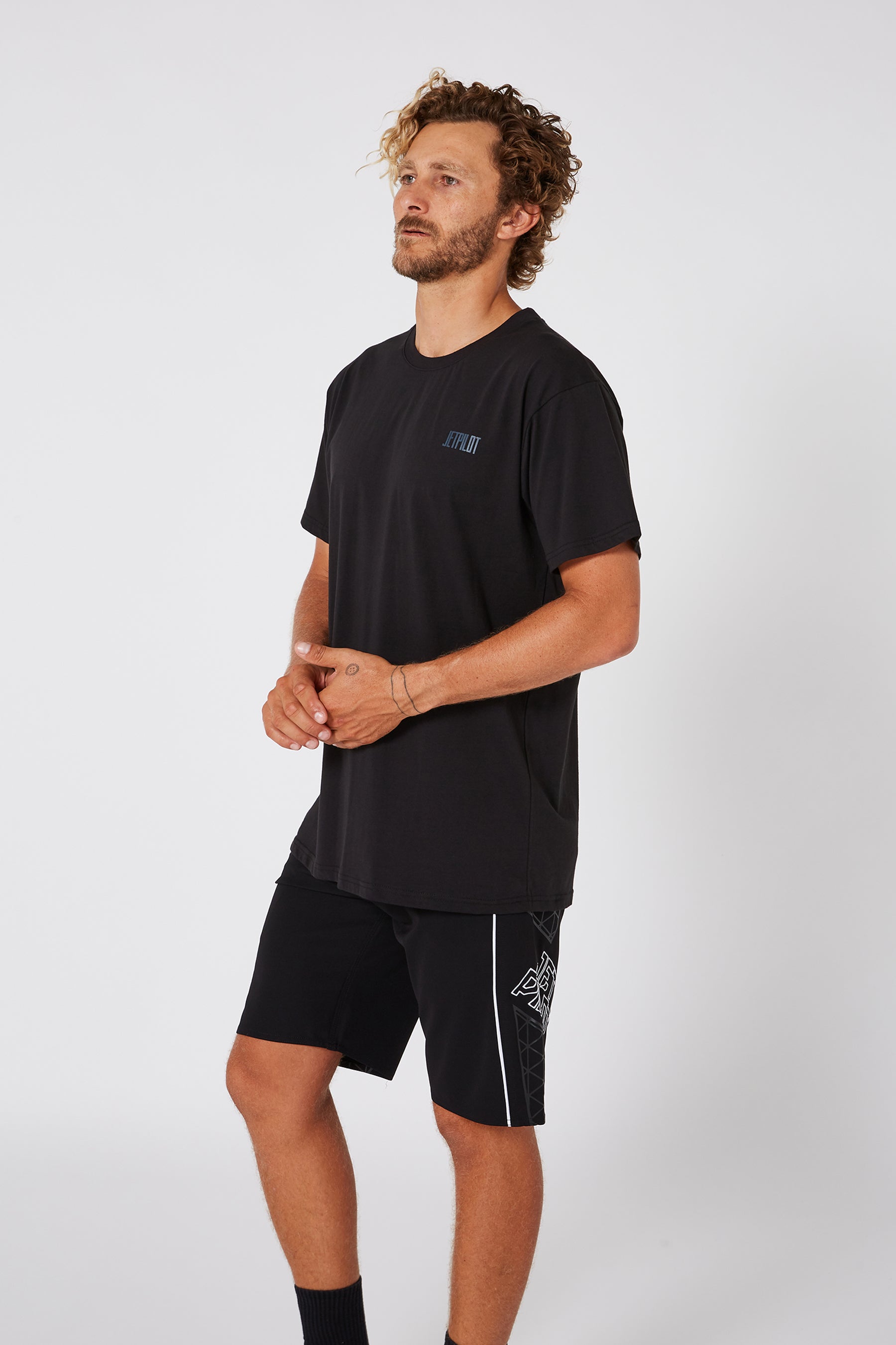 Jetpilot Flipped Unisex S/S Tee - Black