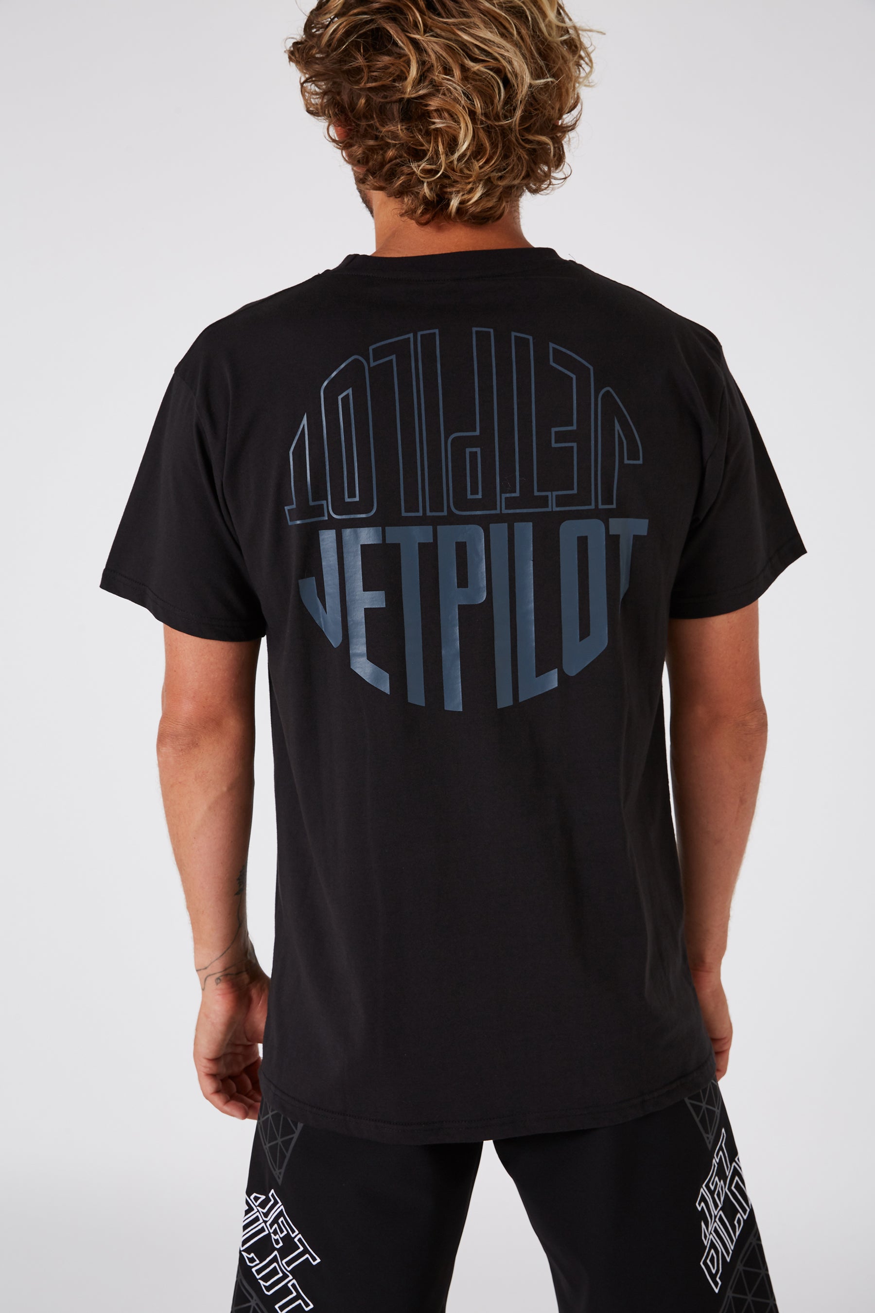 Jetpilot Flipped Unisex S/S Tee - Black