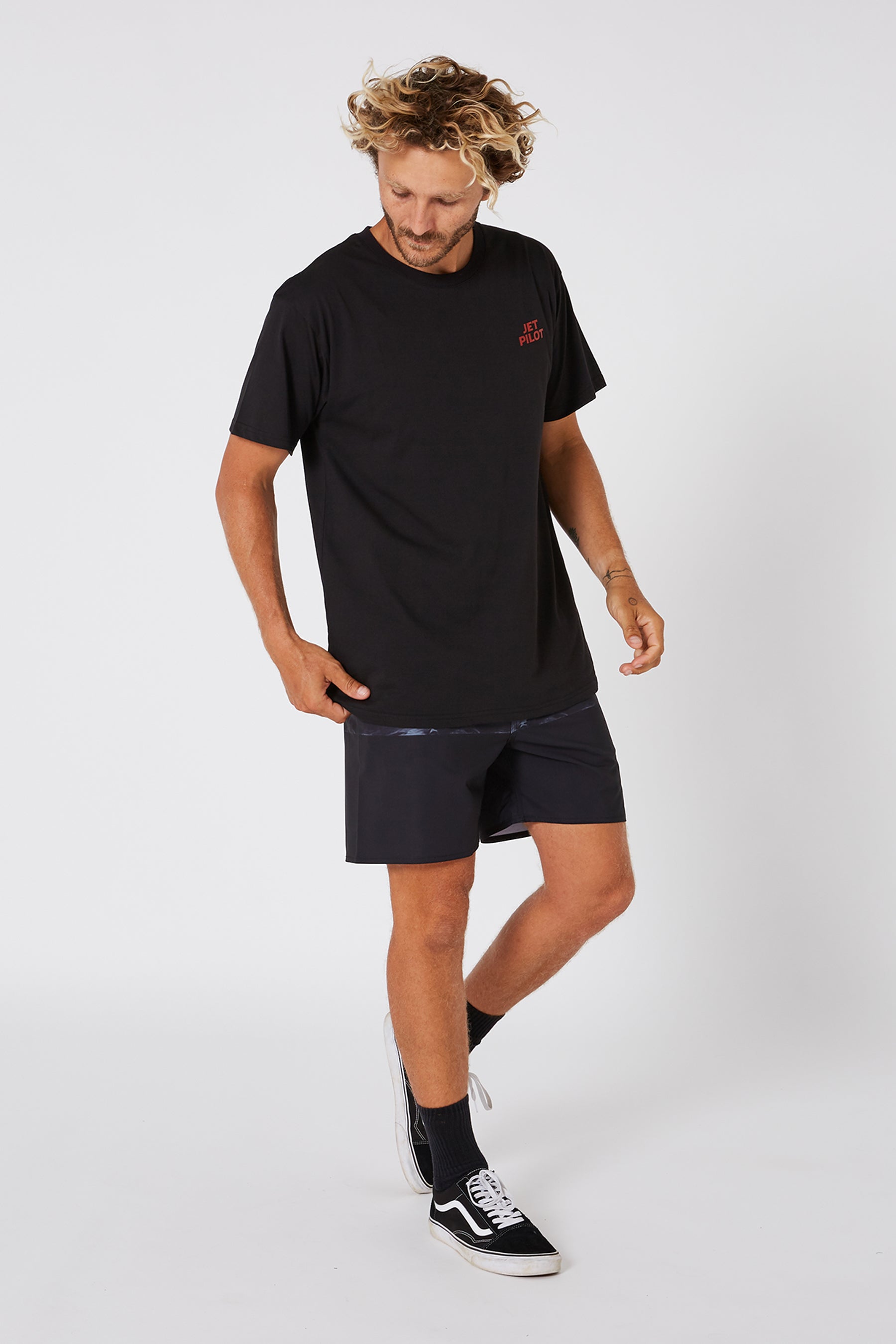 Jetpilot Keg Fishin Mens S/S Tee - Black
