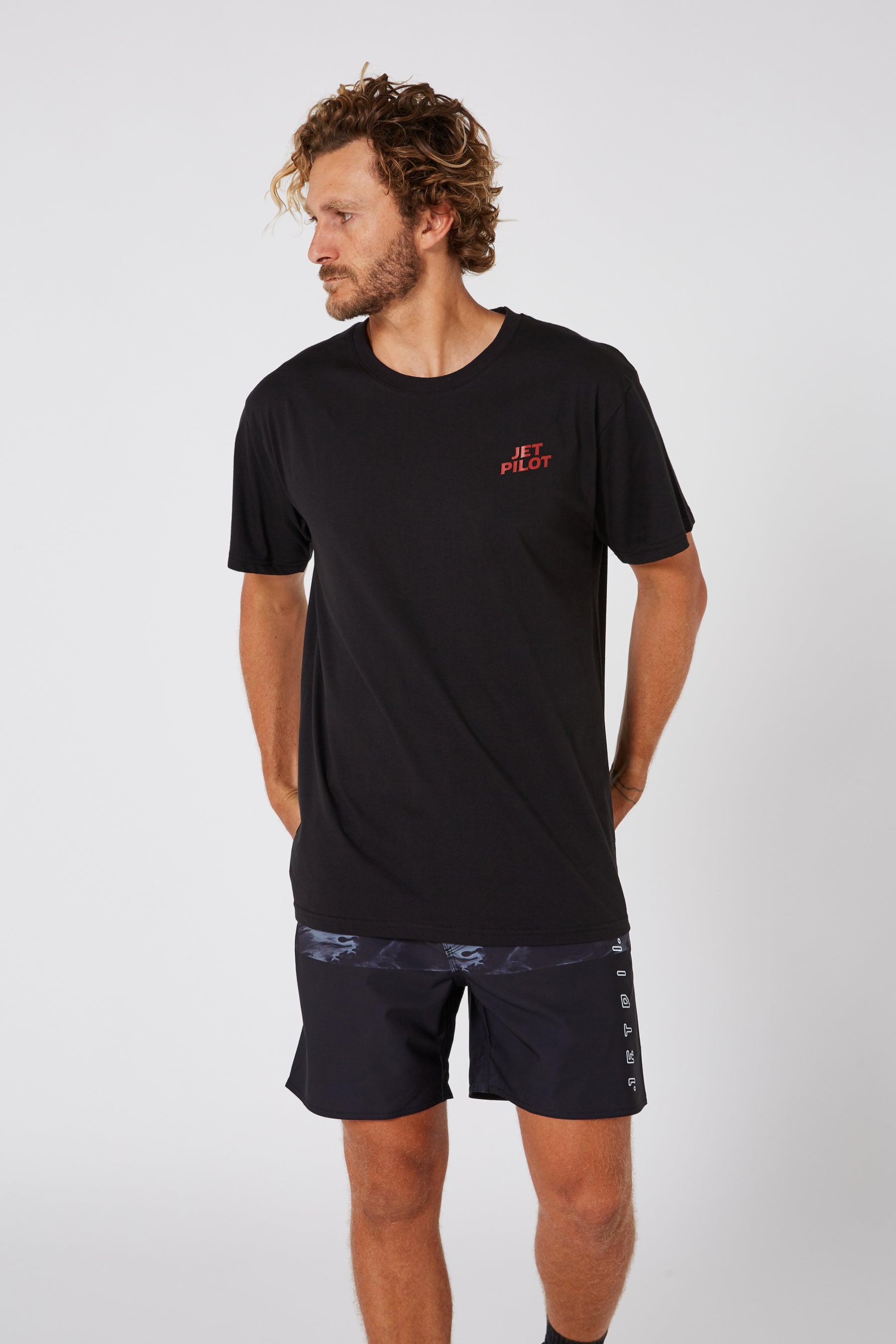 Jetpilot Keg Fishin Mens S/S Tee - Black