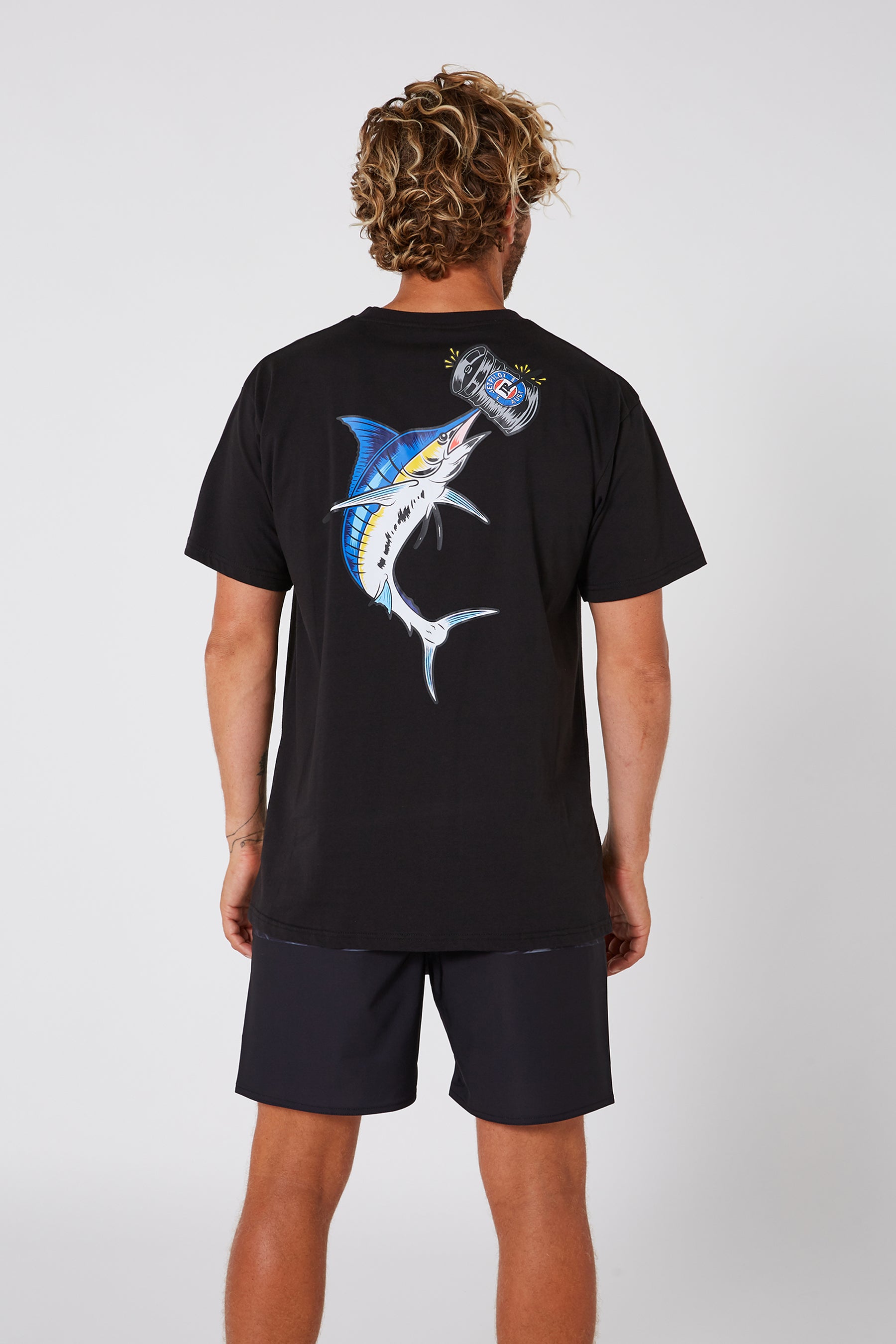 Jetpilot Keg Fishin Mens S/S Tee - Black