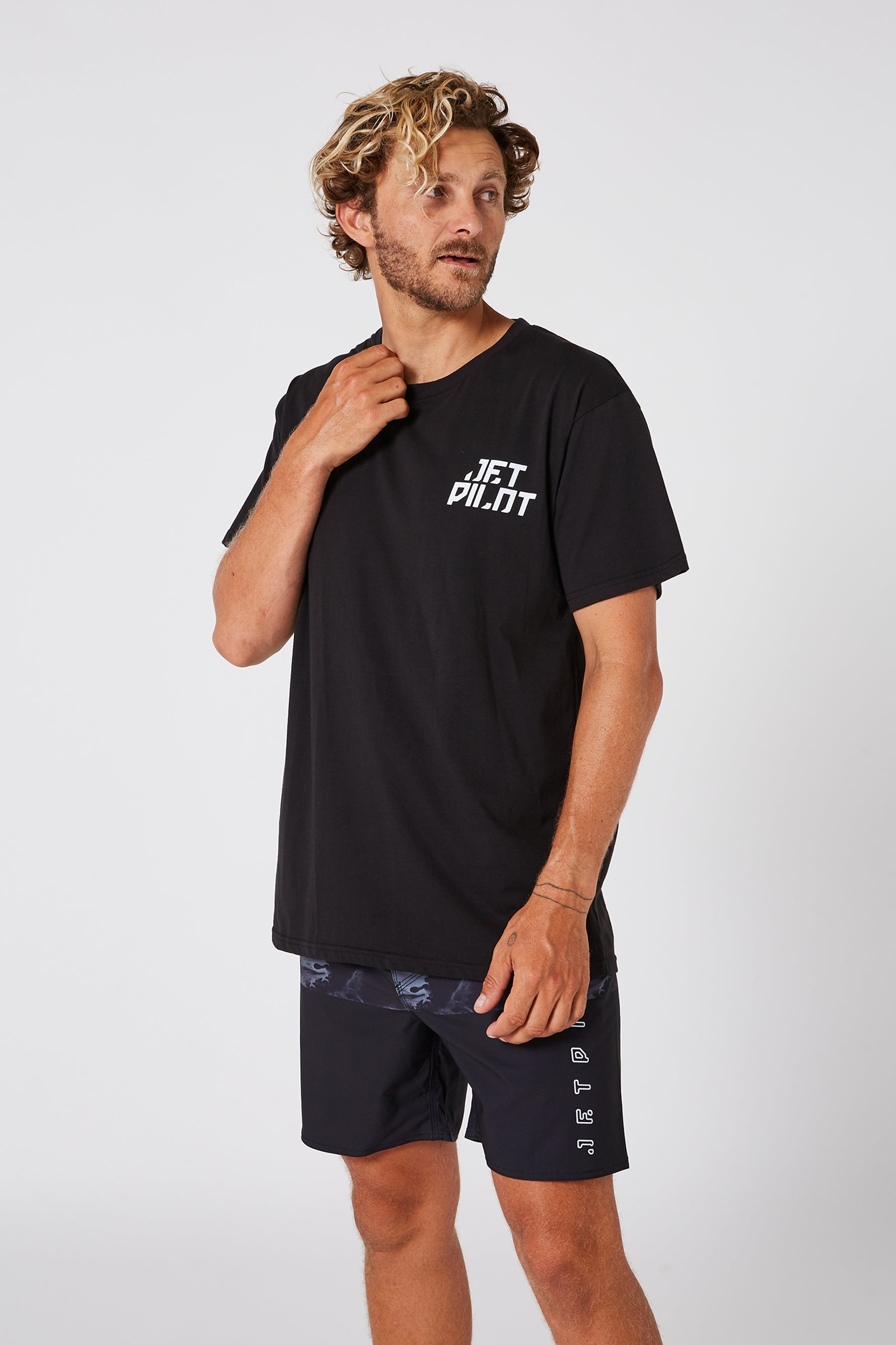 Jetpilot Central Mens S/S Tee - Black