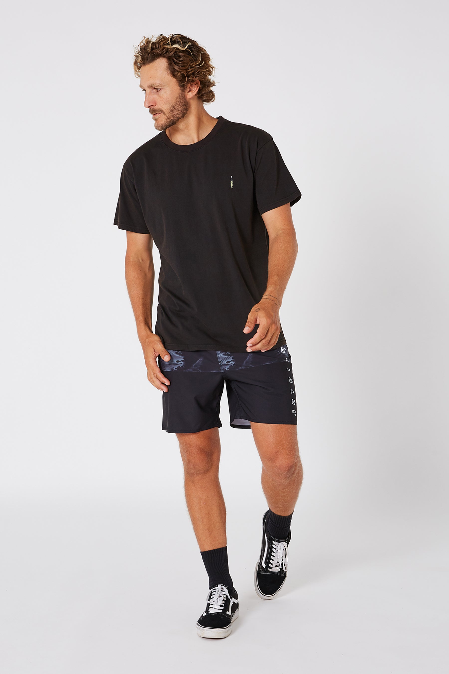Jetpilot Sparked Mens S/S Tee - Black