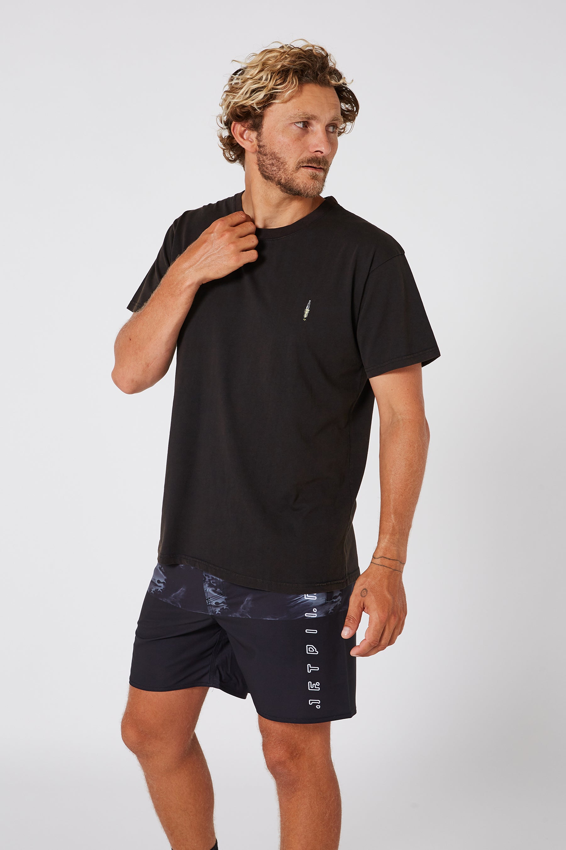 Jetpilot Sparked Mens S/S Tee - Black