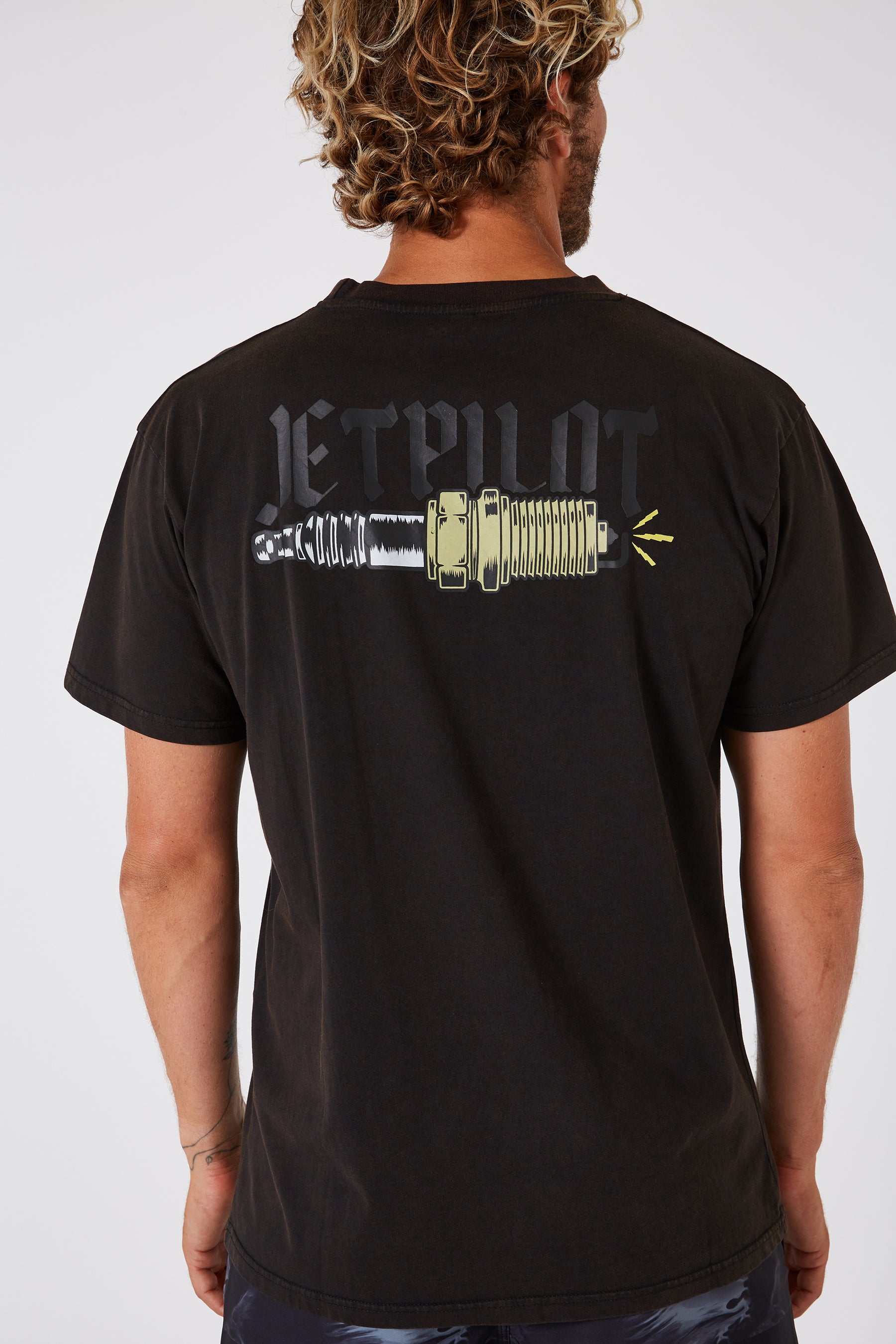Jetpilot Sparked Mens S/S Tee - Black