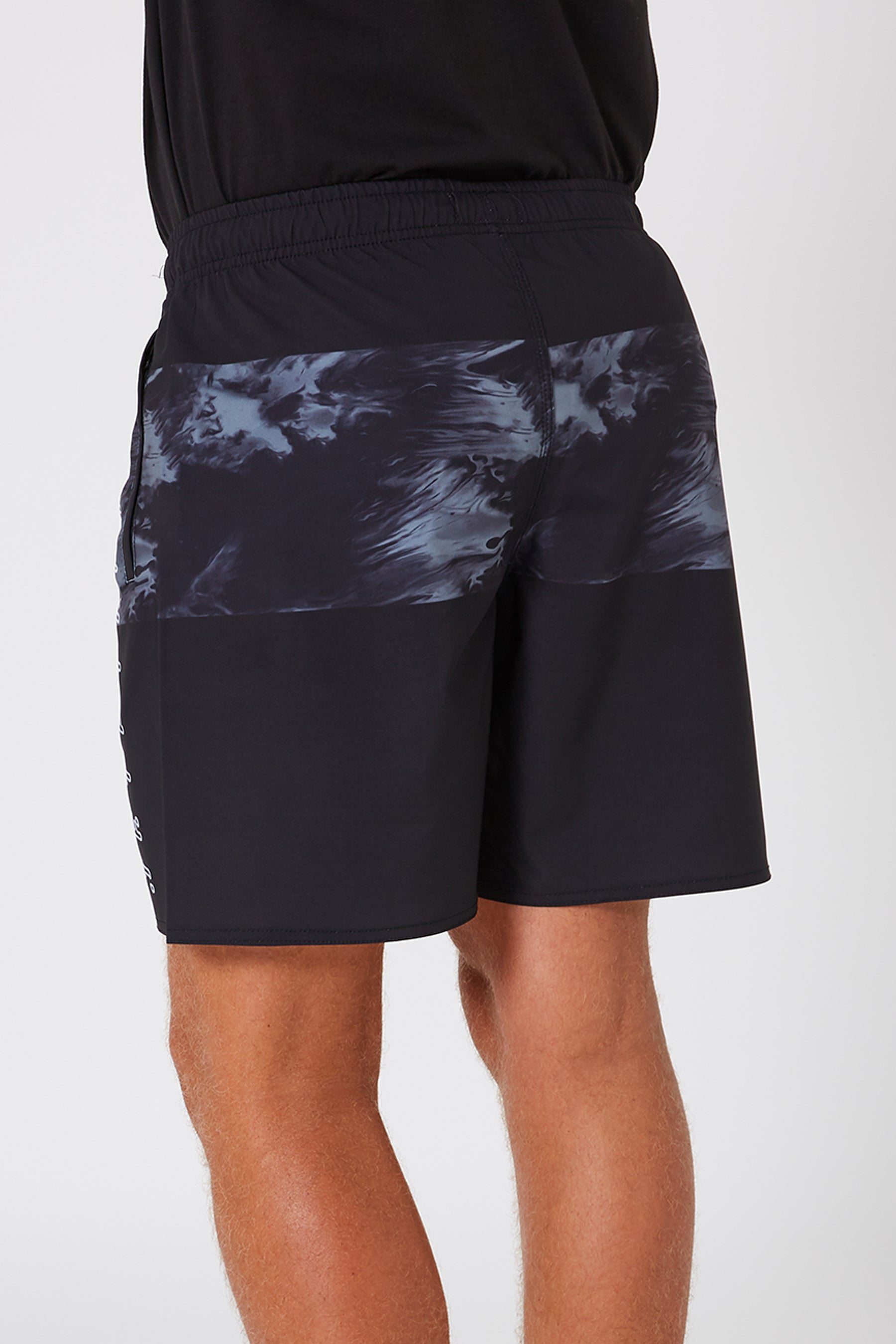 Jetpilot Swirl Mens Boardshorts - Black/Charcoal