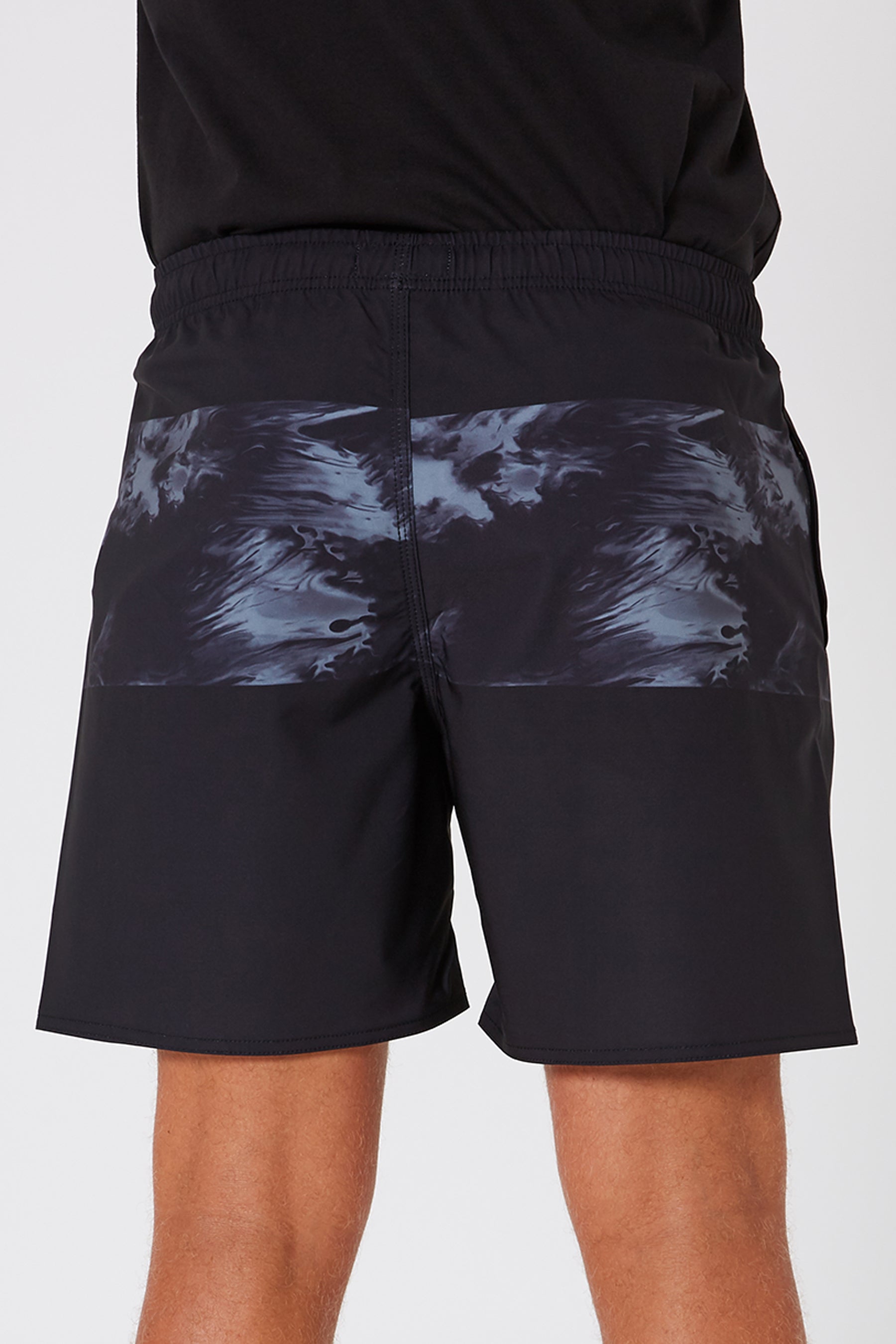 Jetpilot Swirl Mens Boardshorts - Black/Charcoal