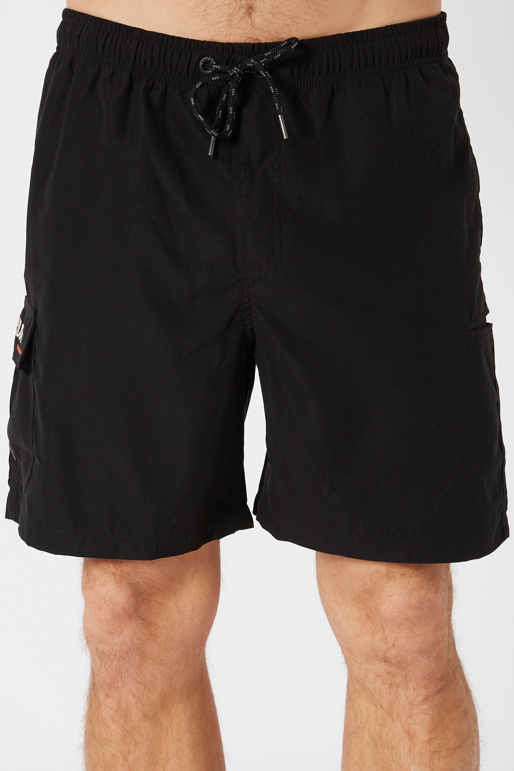 Jetpilot Elasticated Mens Short - Black — view 01 (3)