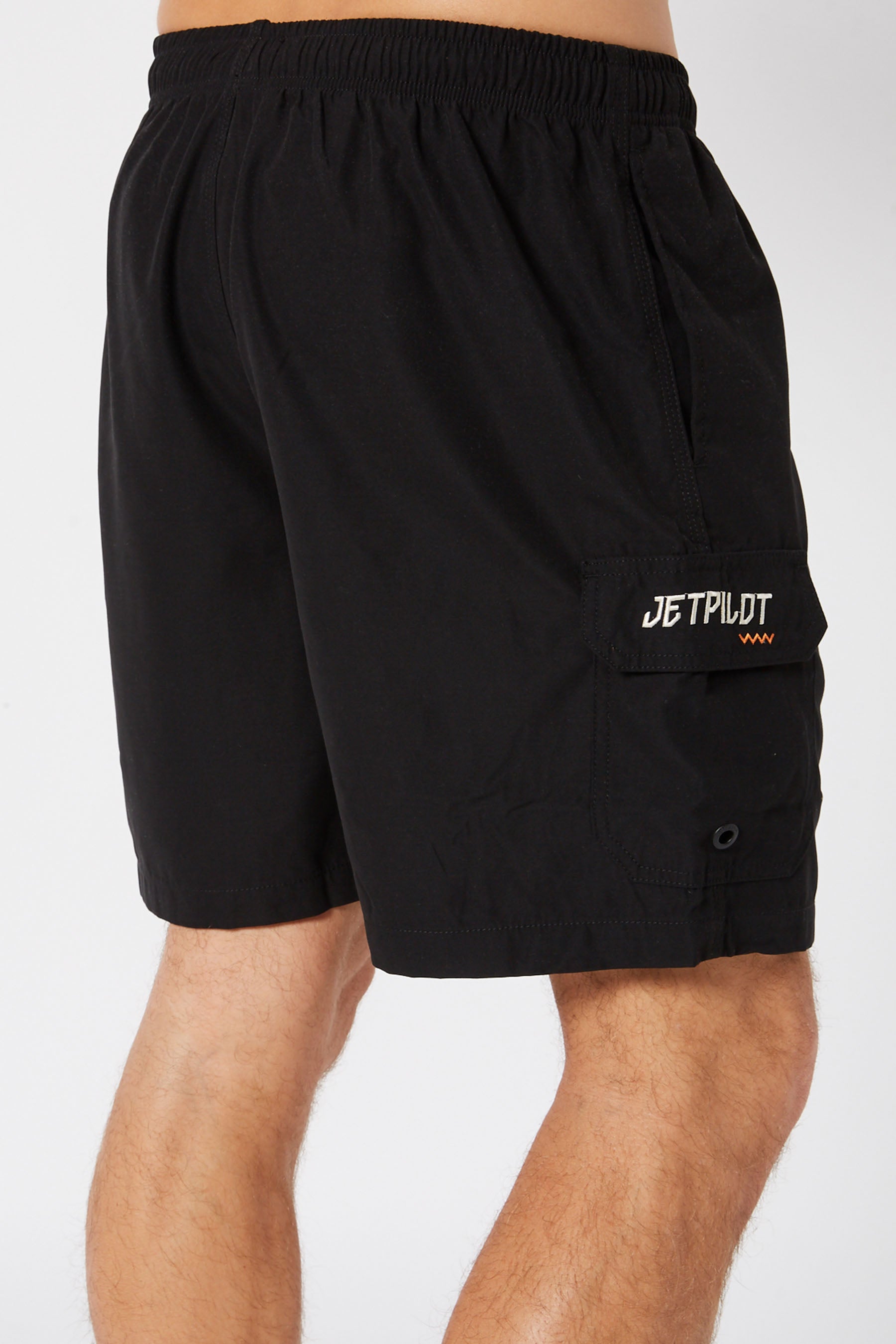 Jetpilot Elasticated Mens Short - Black - photo 4 — view 04 (3)