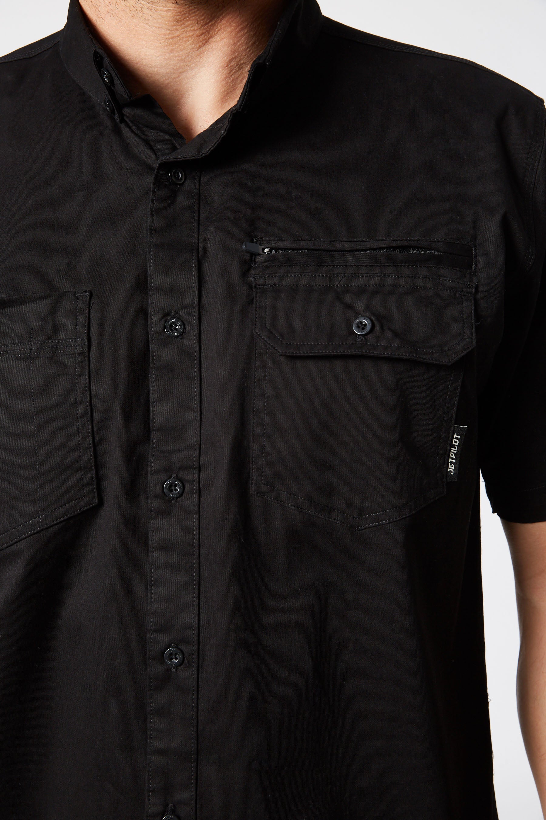 Fueled Mens Short Sleeve Shirt - Black