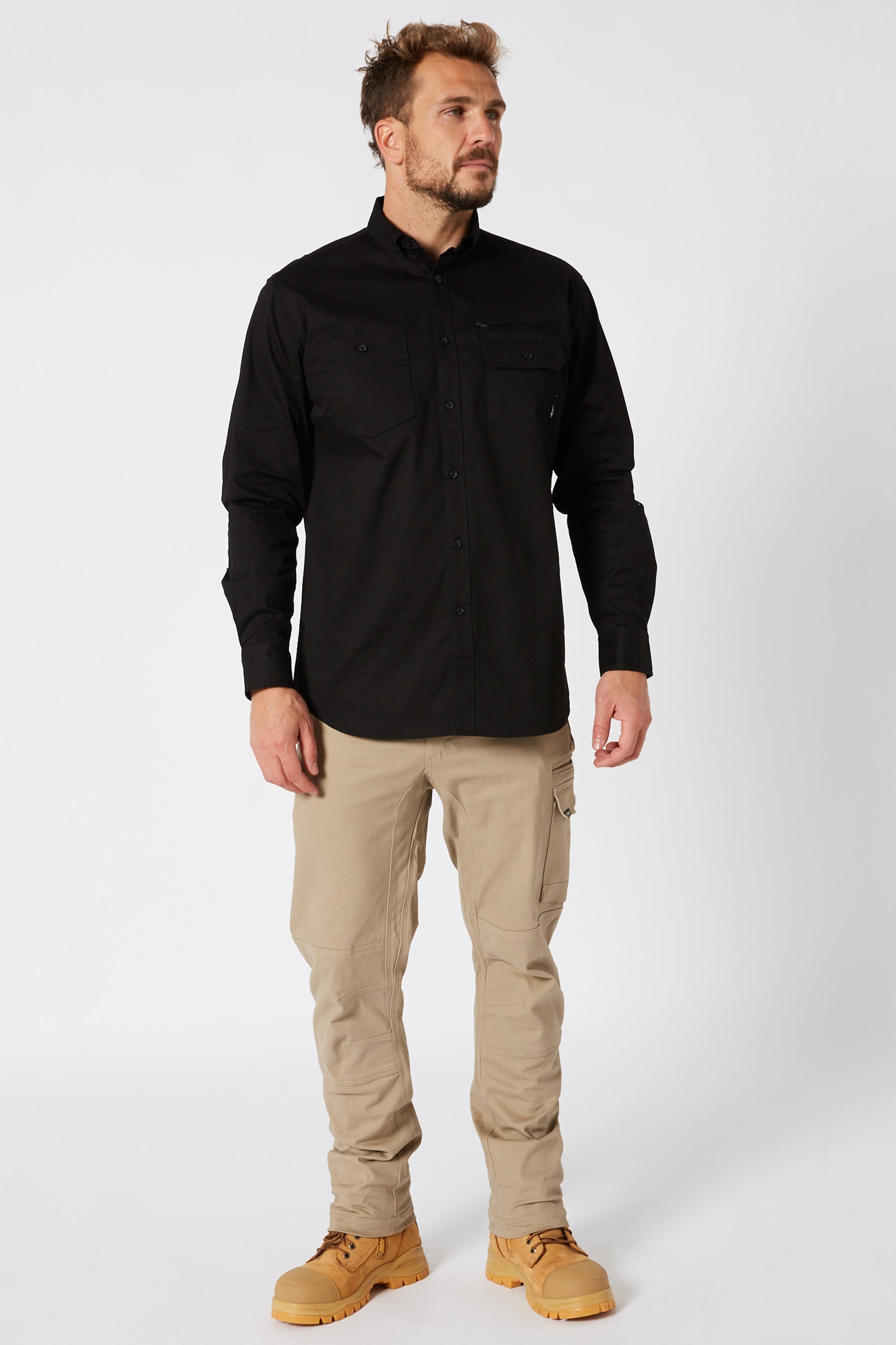 Jetpilot Fueled Mens Long Sleeve Shirt - Black - photo 2 — view 05 (4)