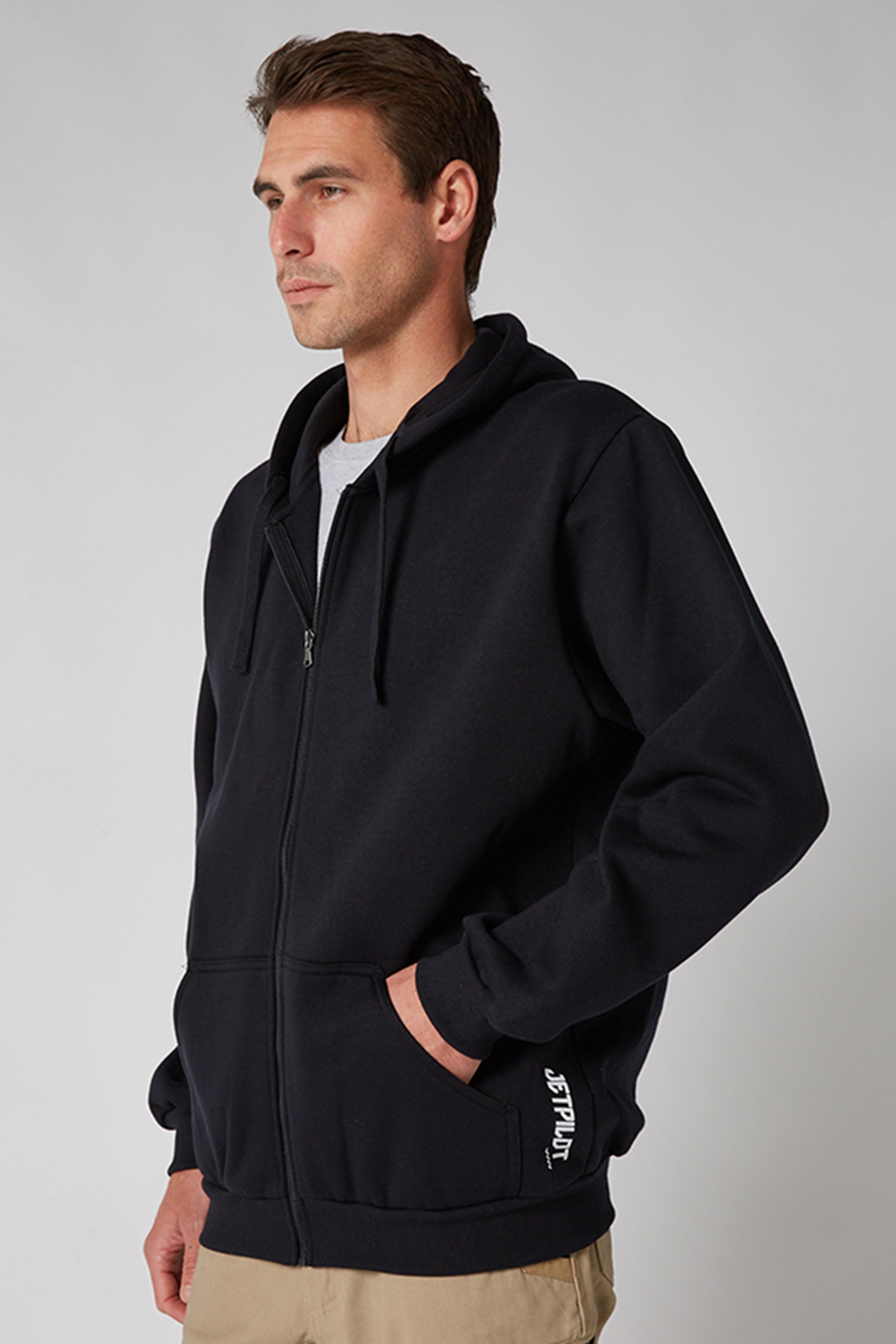 Fueled 2 Mens Zip Up Hoodie - Black