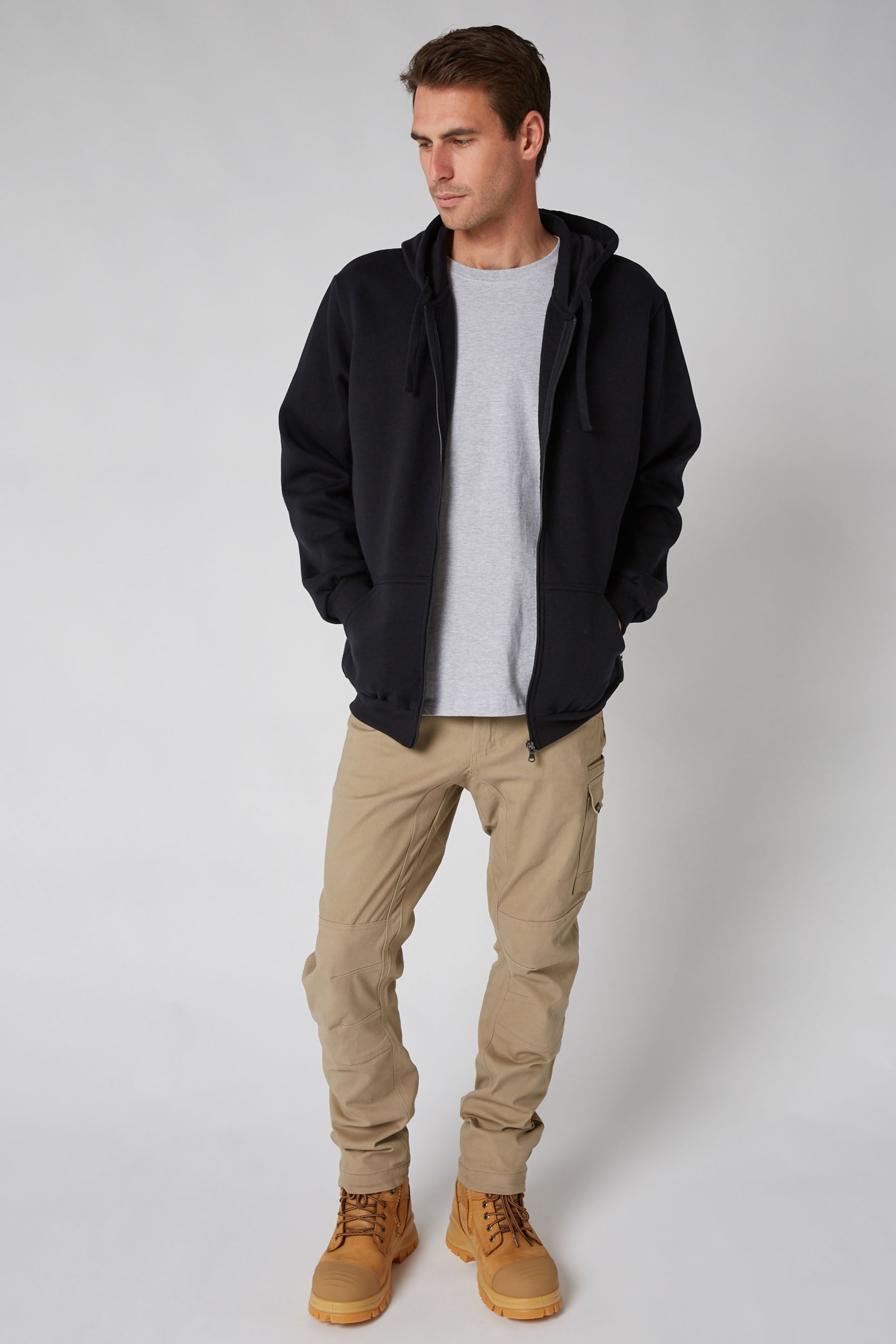 Fueled 2 Mens Zip Up Hoodie - Black