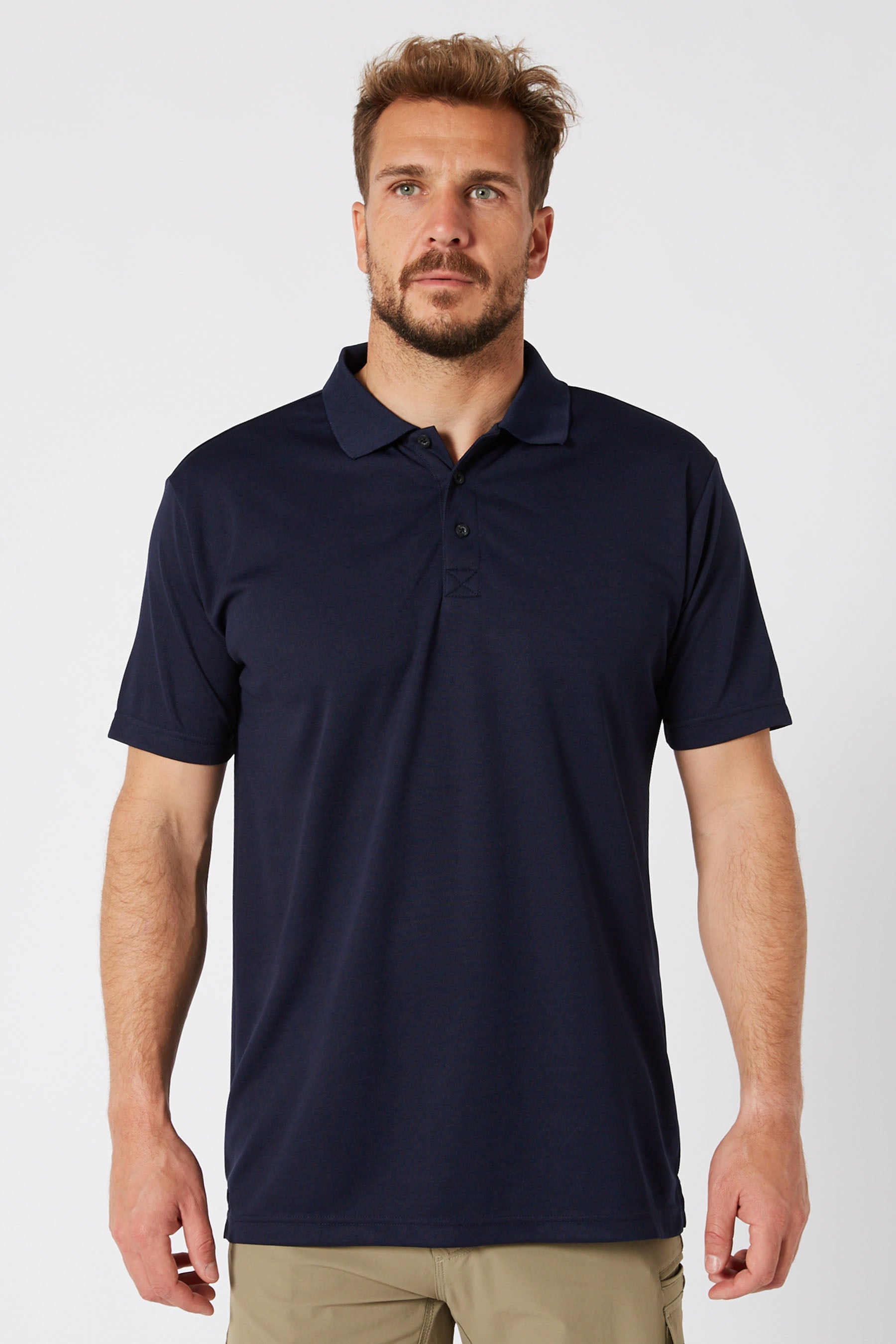 Fueled 2 Polo Shirt - Navy — view 01 (3)