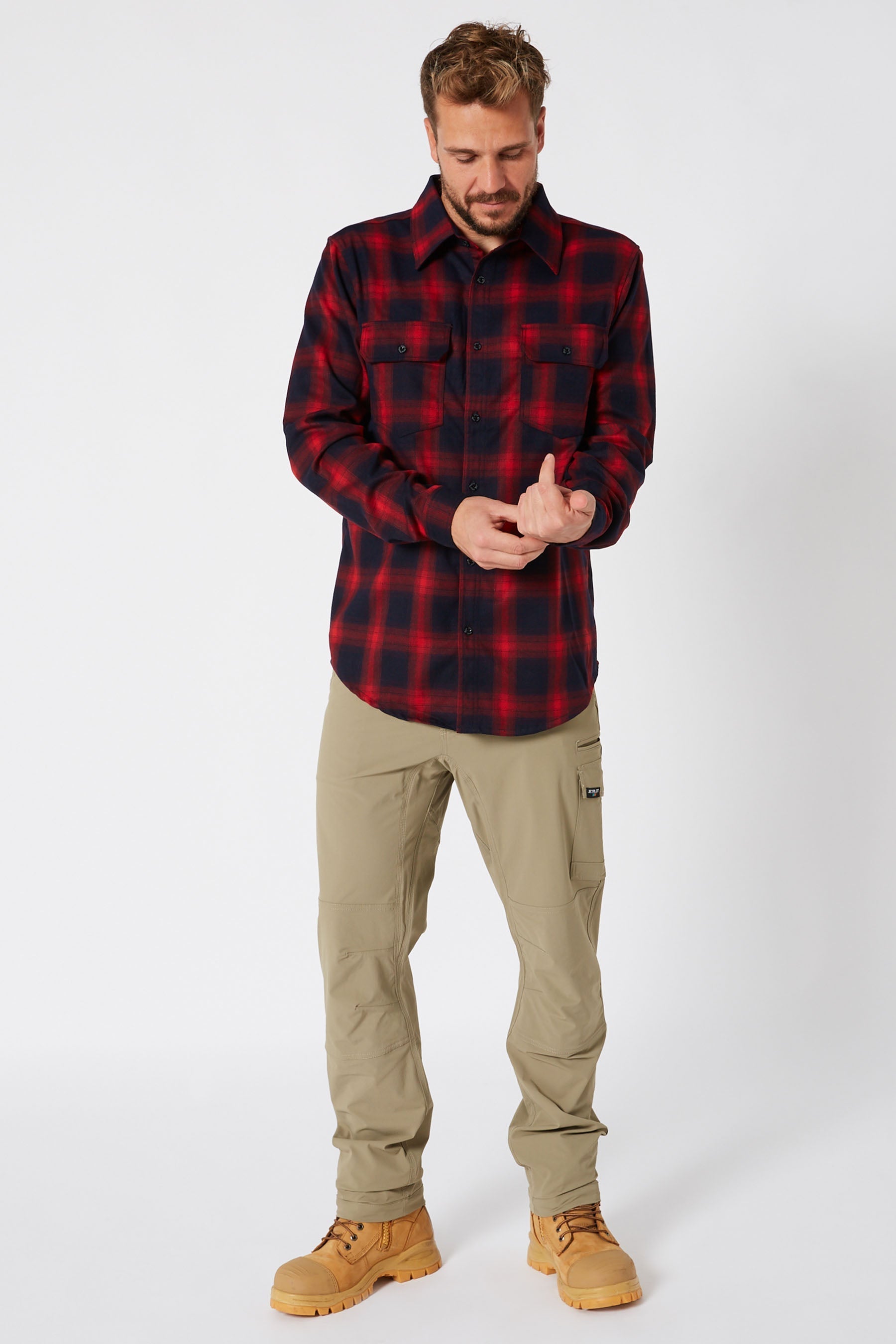 Flannel Shirt - Red - photo 2 — view 05 (3)