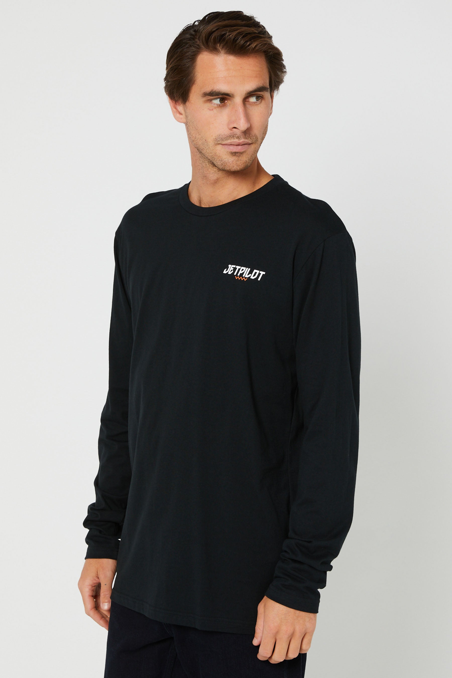 Jetpilot Friday Mens L/S Tee - Black