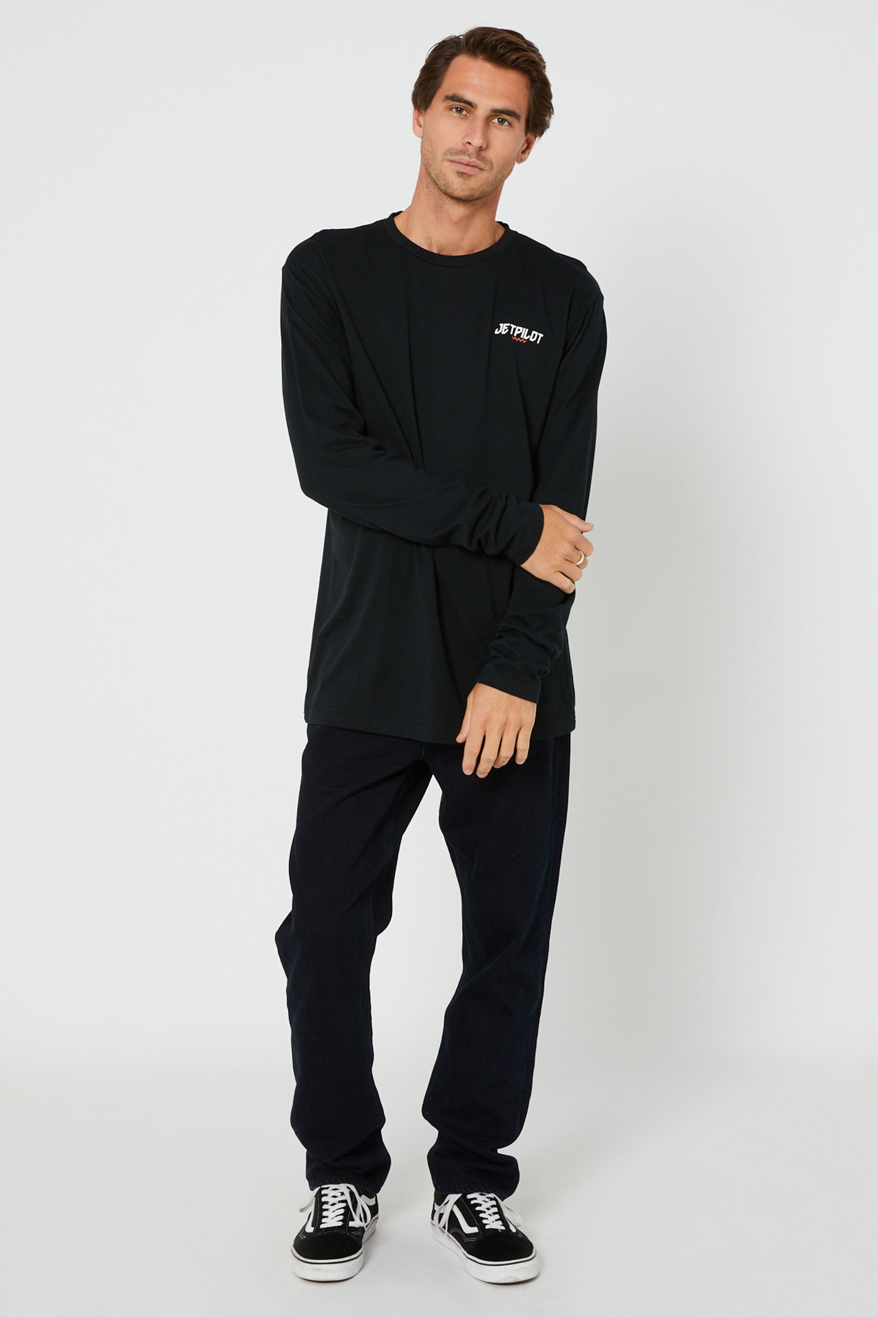 Jetpilot Friday Mens L/S Tee - Black - photo 5 — view 05 (3)
