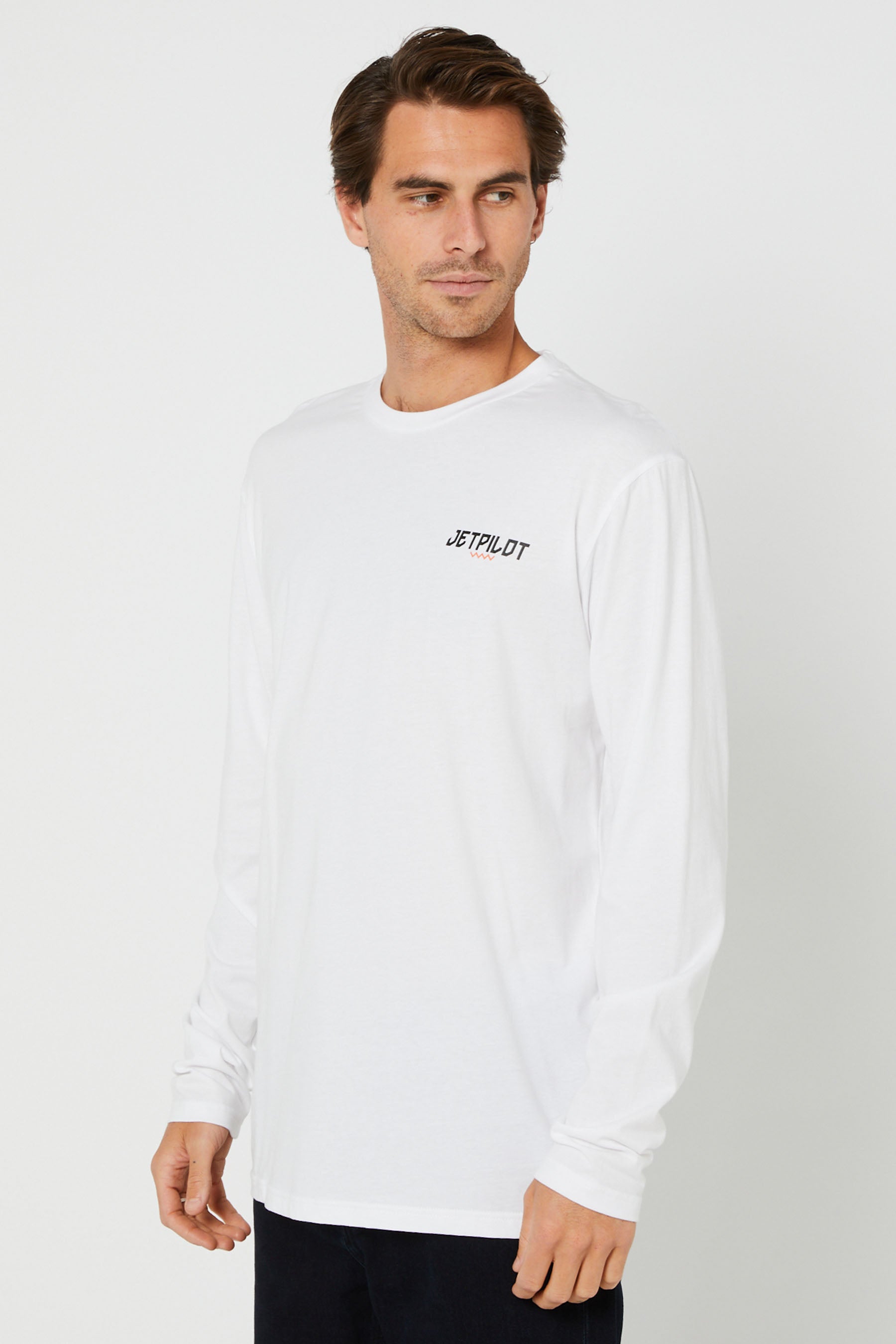 Jetpilot Friday Mens L/S Tee - White - photo 2 — view 02 (3)