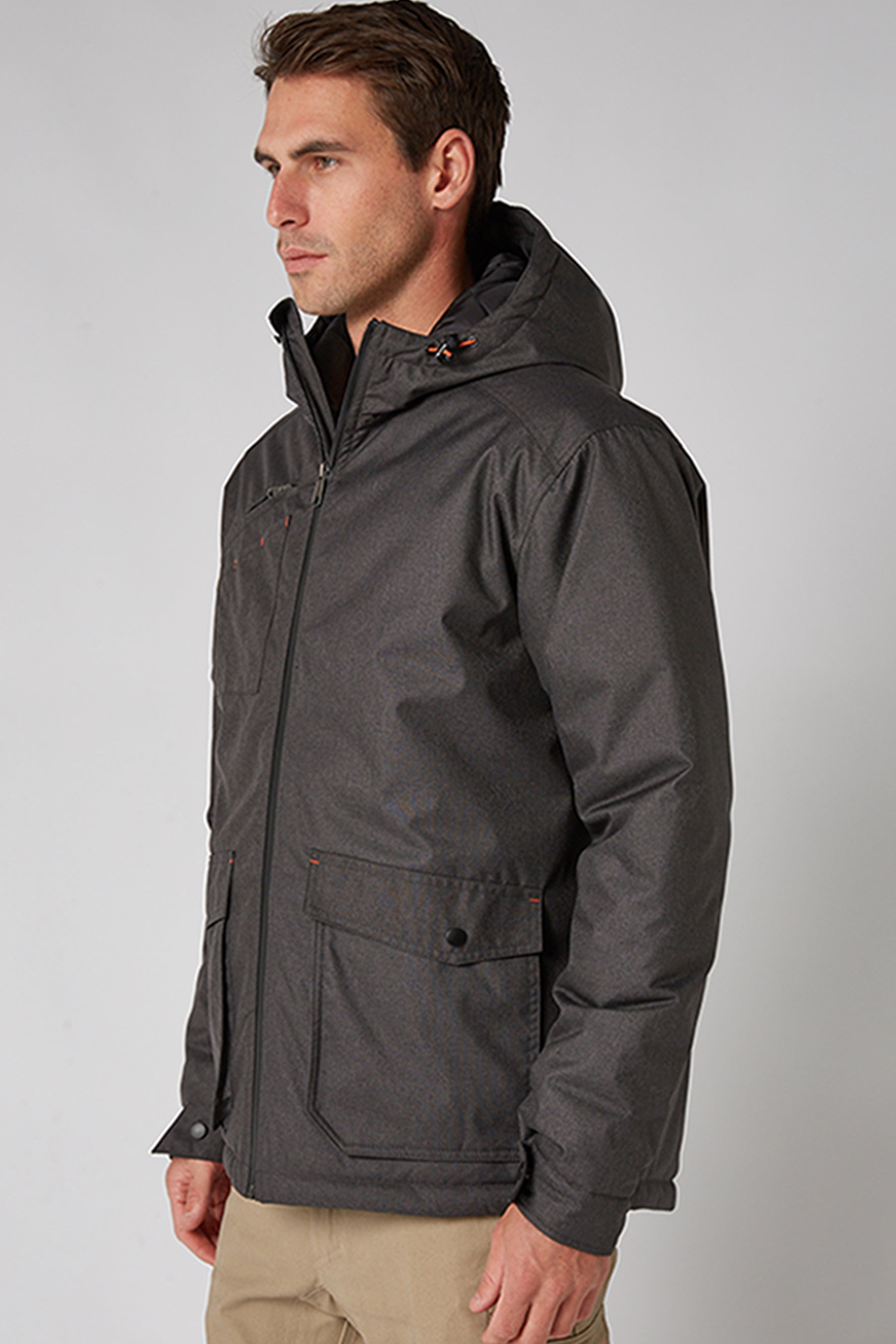 Jetpilot Onsite Pro Mens Jacket - Charcoal - photo 2 — view 02 (3)