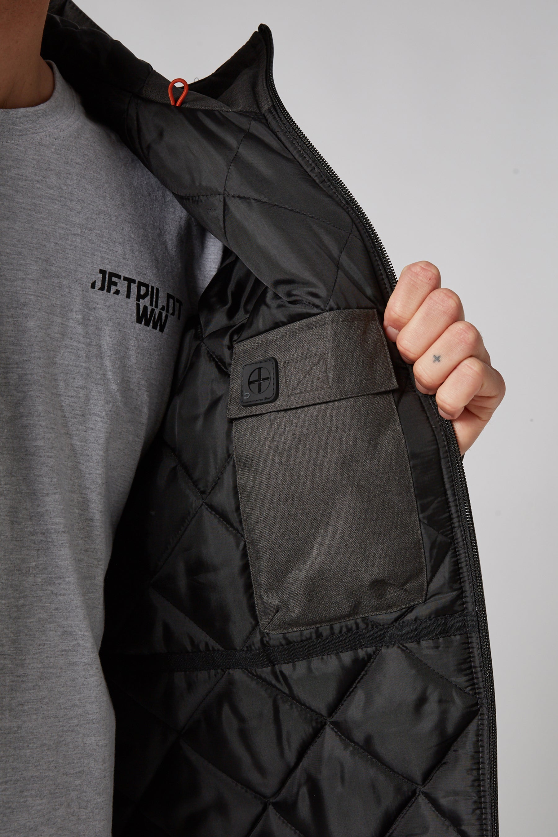 Jetpilot Onsite Pro Mens Jacket - Charcoal - photo 5 — view 05 (3)