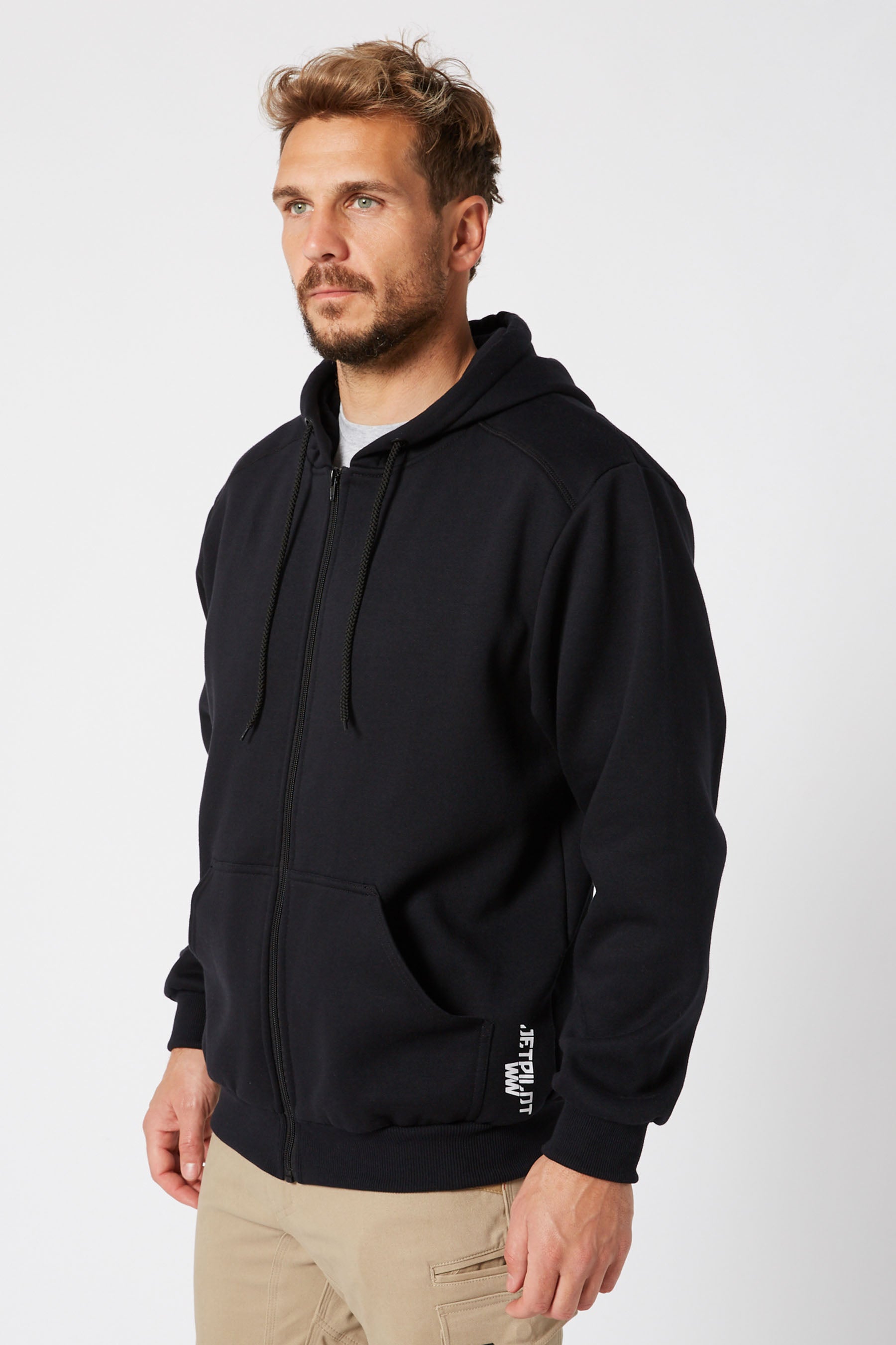 Jetpilot Fueled 2 Mens Zip Up Hoodie - Black