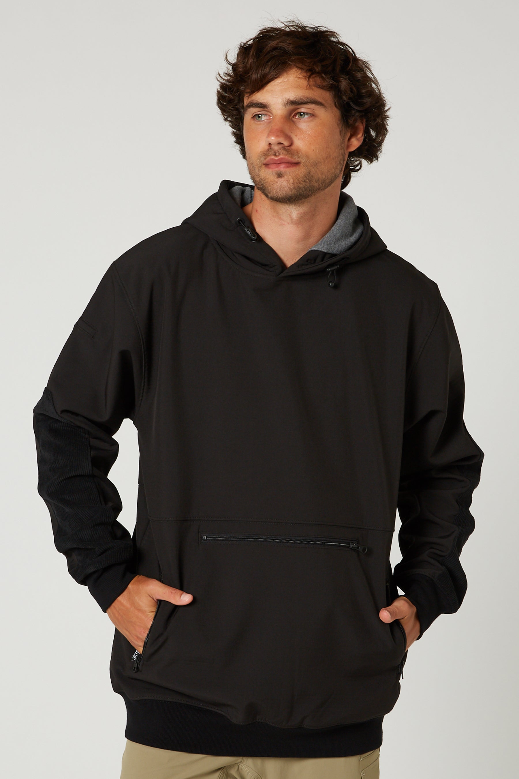 Jetpilot Utility Mens Hoodie - Black — view 017 (3)