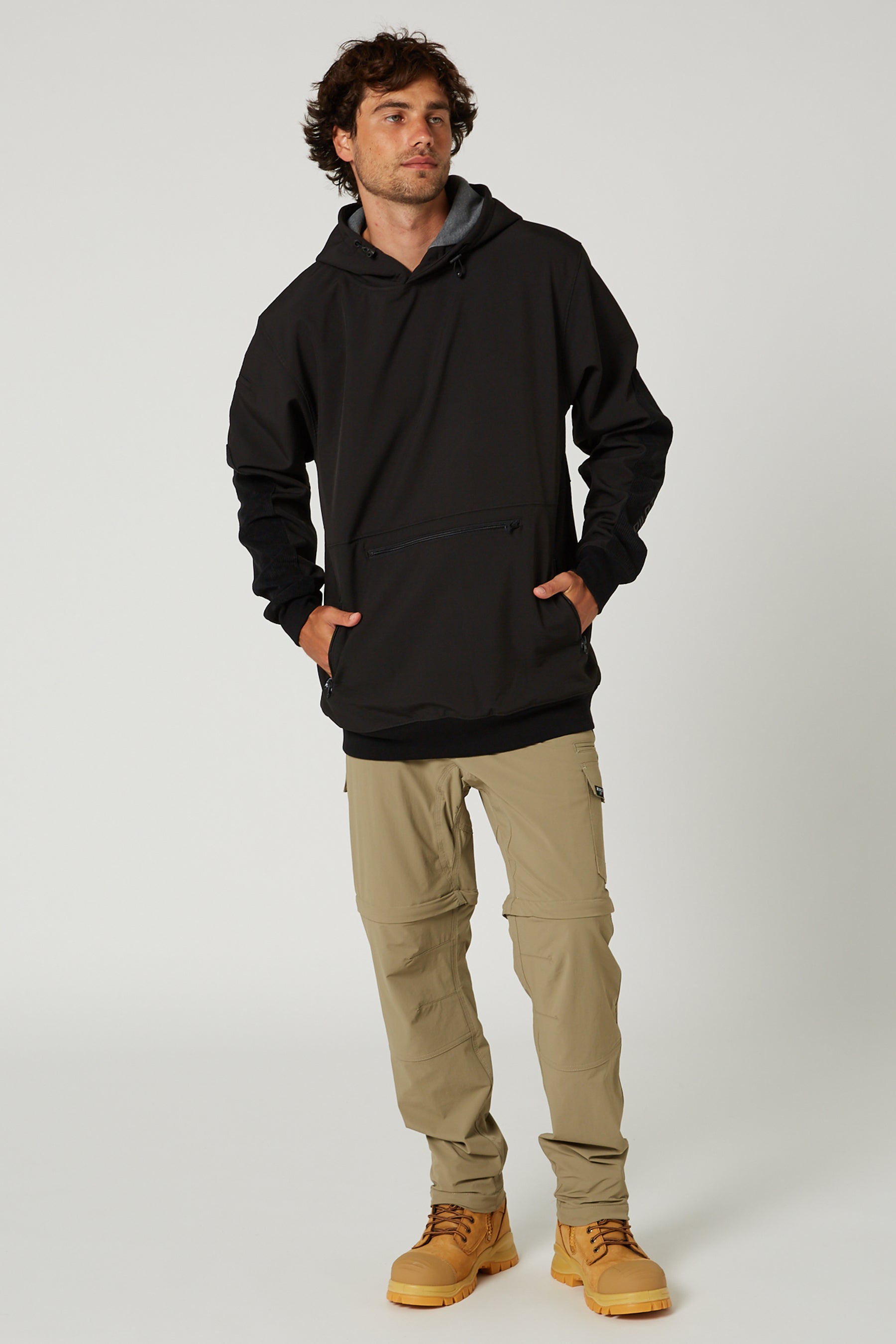 Jetpilot Utility Mens Hoodie - Black - photo 2 — view 01 (3)