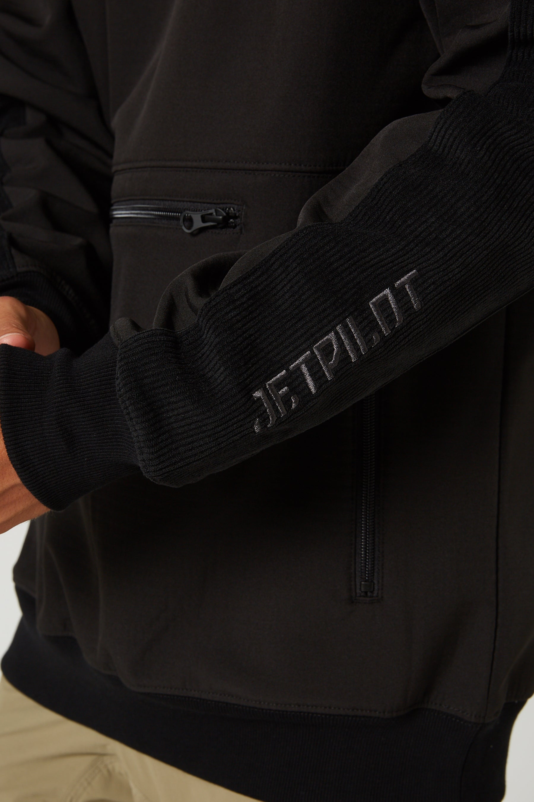 Jetpilot Utility Mens Hoodie - Black - photo 14 — view 09 (3)