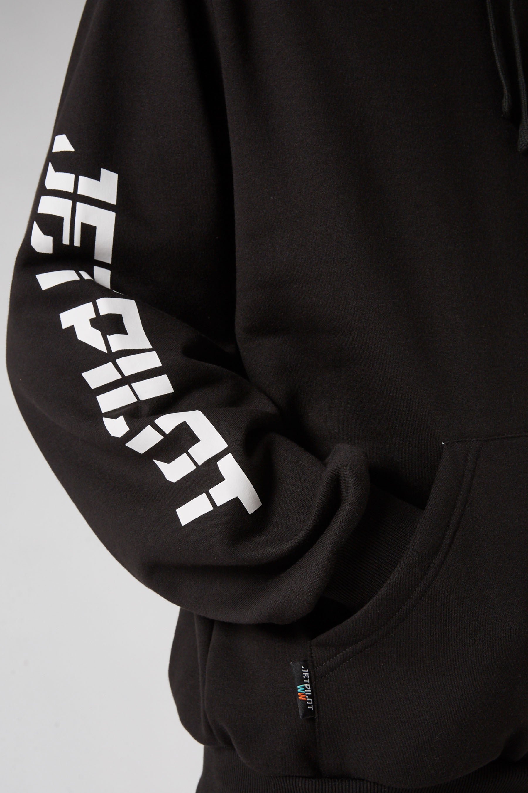 Jetpilot Sparked Mens Pullover Hoodie - Black/White