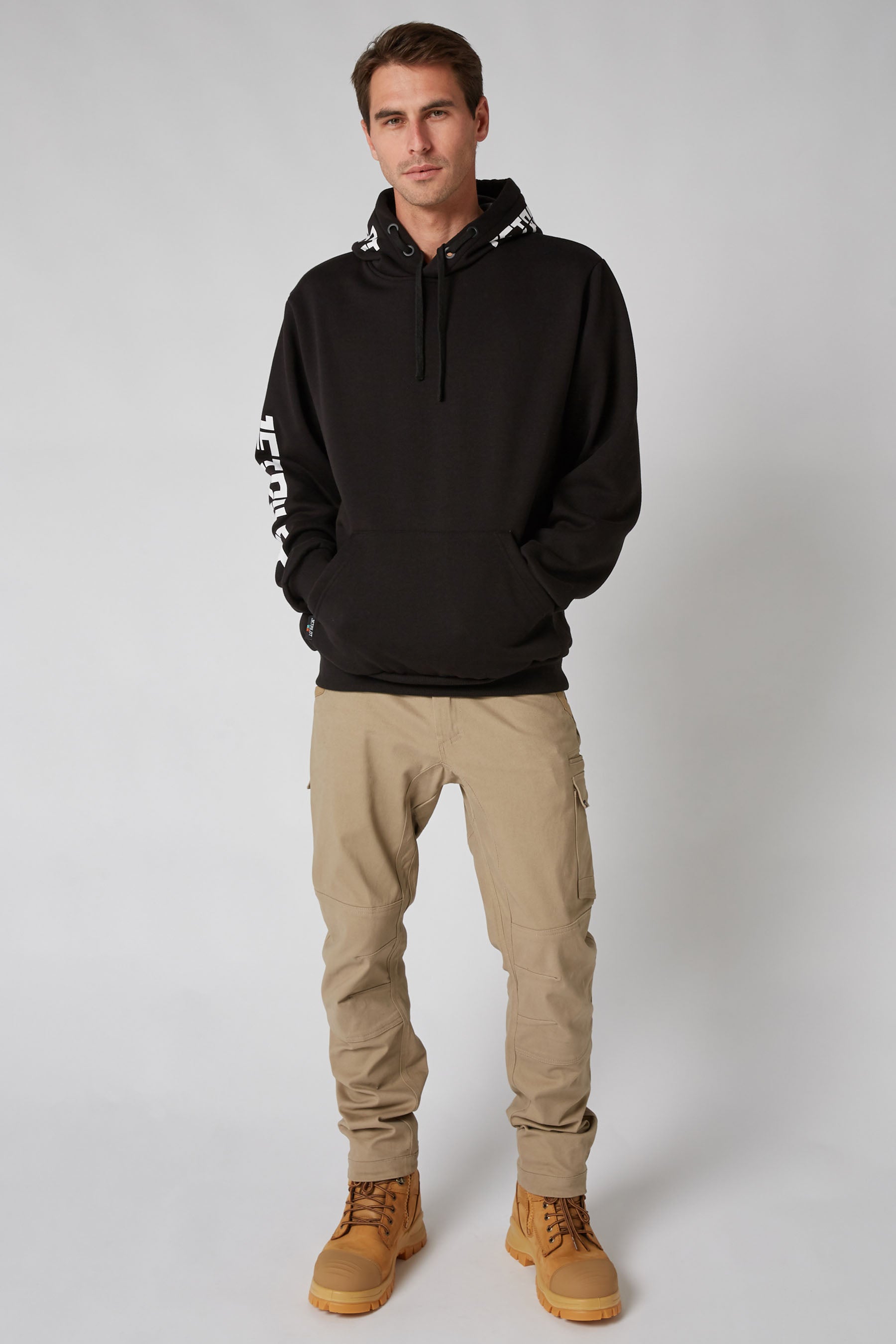 Jetpilot Sparked Mens Pullover Hoodie - Black/White